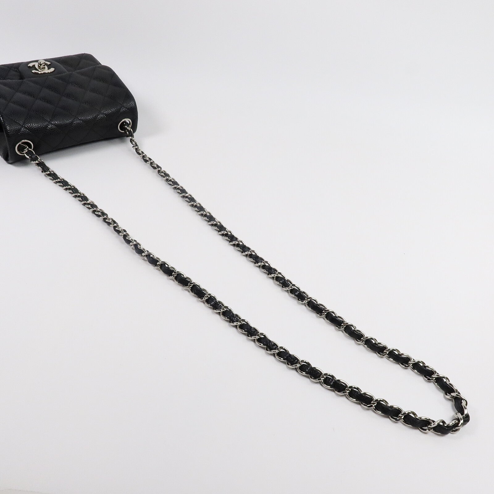 CHANEL 牛皮皮革Mini Classic 17鏈帶肩背袋
