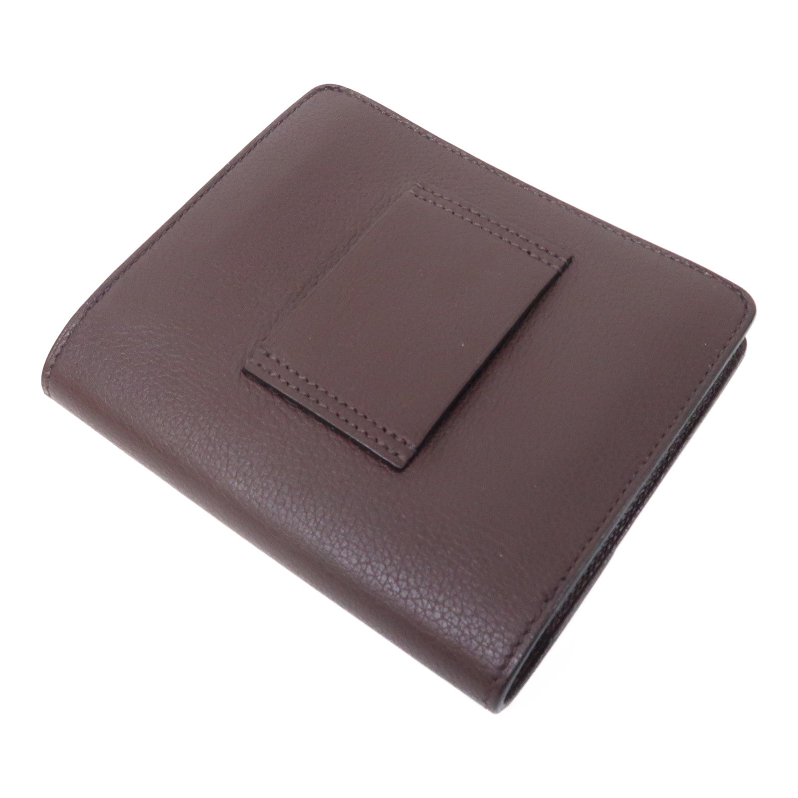 HERMES 【激減優惠】Evercolor皮革Roulis Slim Wallet銀扣錢包紅色/藍色