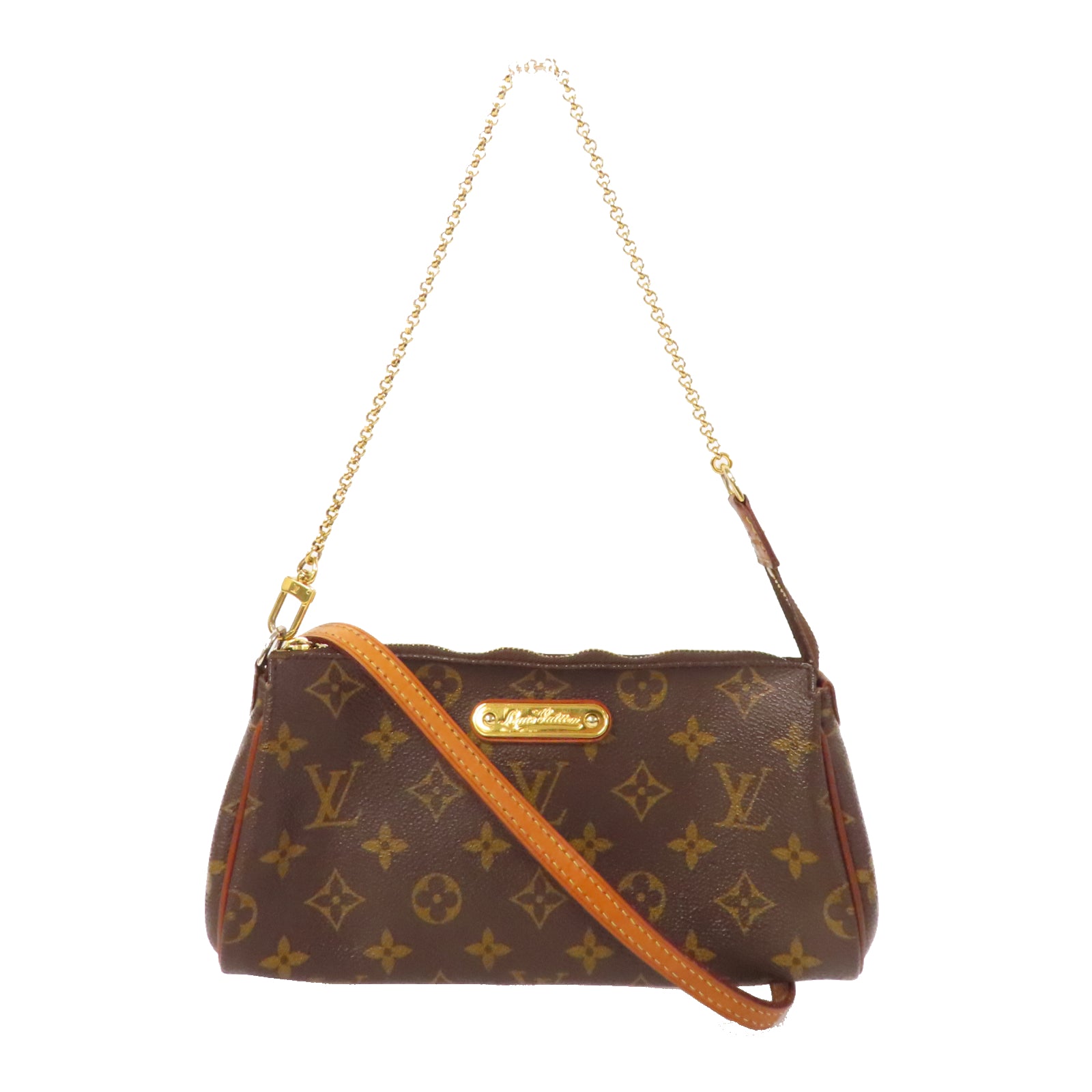 LOUIS VUITTON Monogram Eva金扣手挽肩背兩用袋啡色