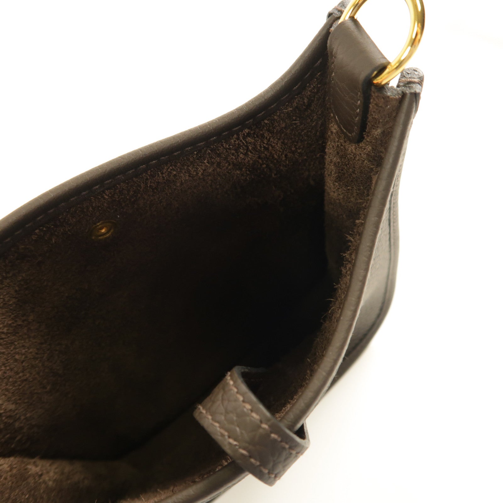 HERMES Clemence皮革Evelyne TPM金扣肩背袋