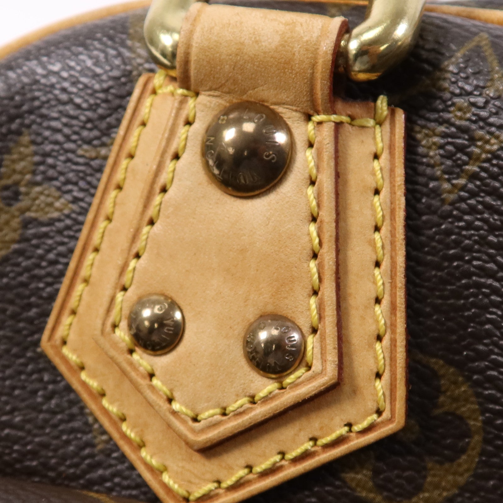 LOUIS VUITTON Monogram Manhattan PM金扣手挽袋