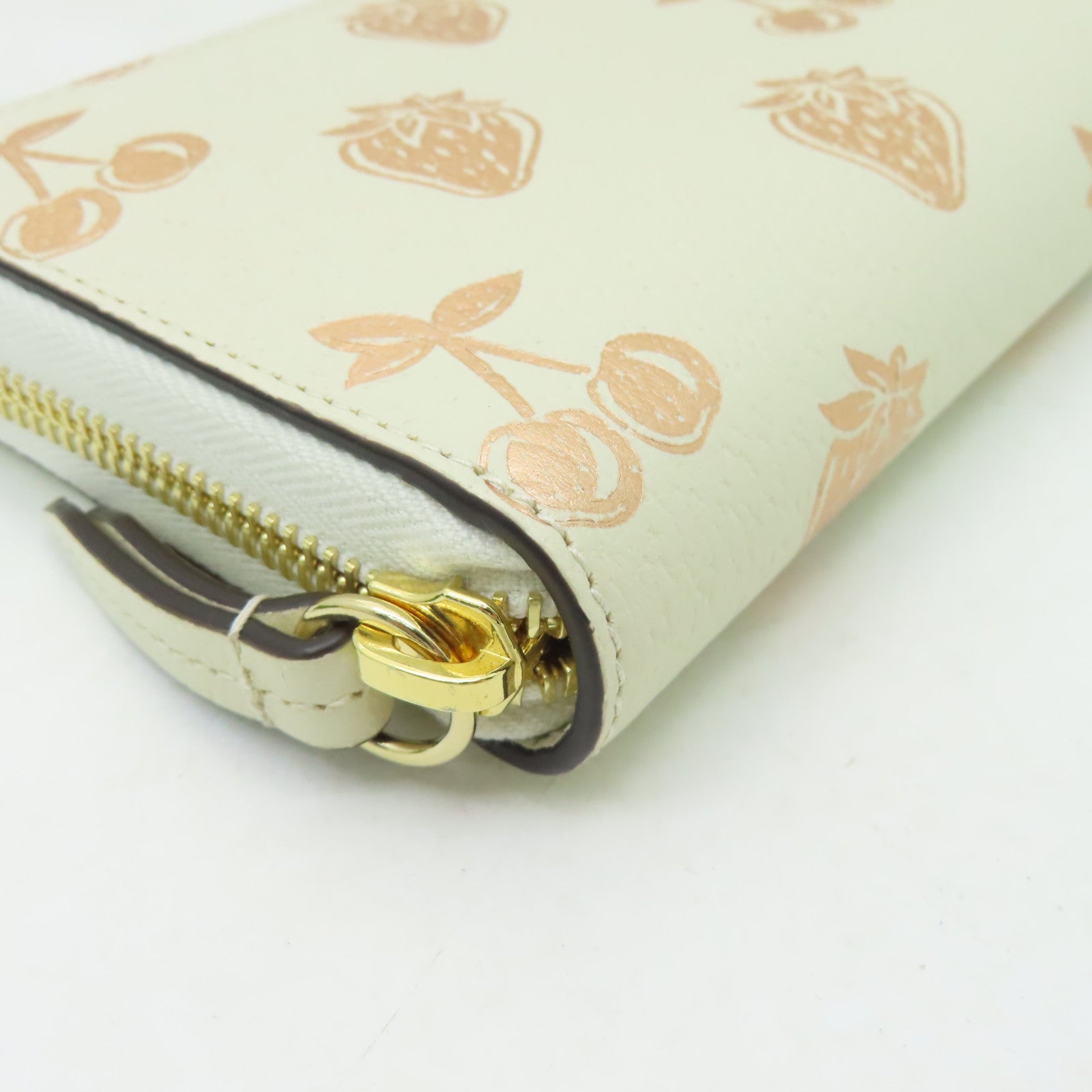 GUCCI 【激減優惠】牛皮皮革Long Wallet金扣長錢包米色