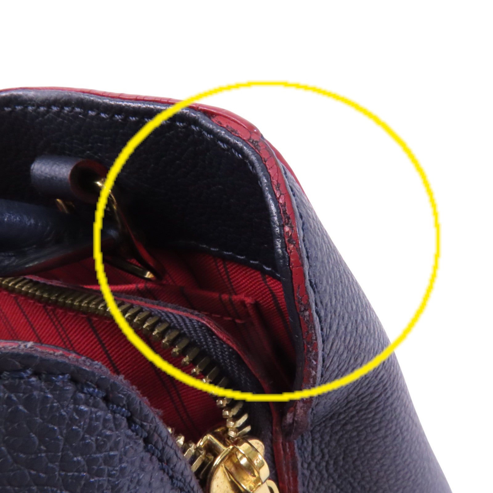 LOUIS VUITTON Monogram Empreinte Montaigne BB金扣手挽袋