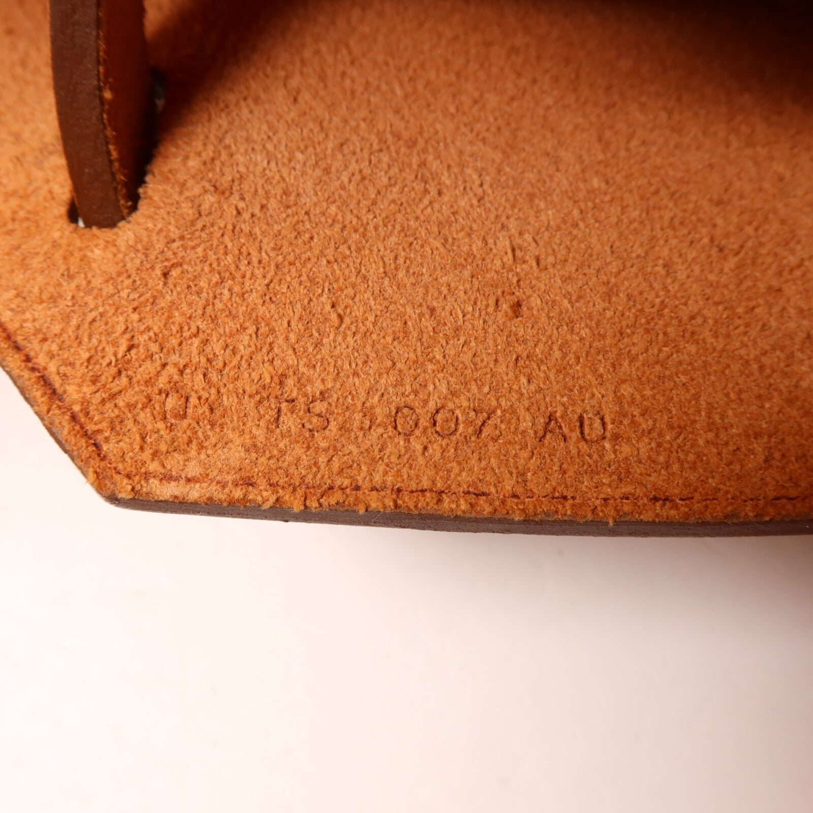 HERMES 帆布Herbag PM手挽肩背兩用袋Orange Mecano/Beige/Fauve