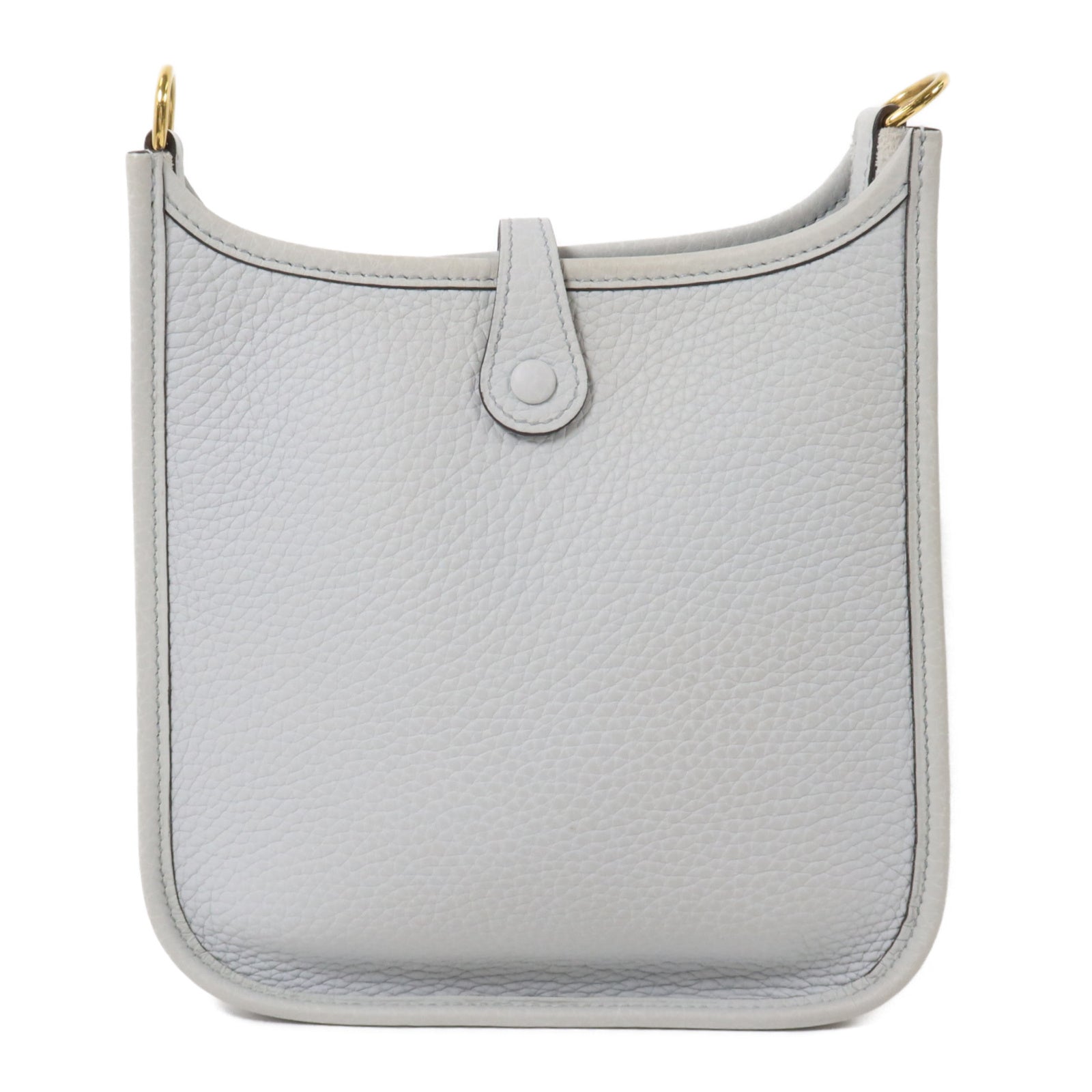 HERMES Clemence皮革Evelyne TPM肩背袋Bleu Pale