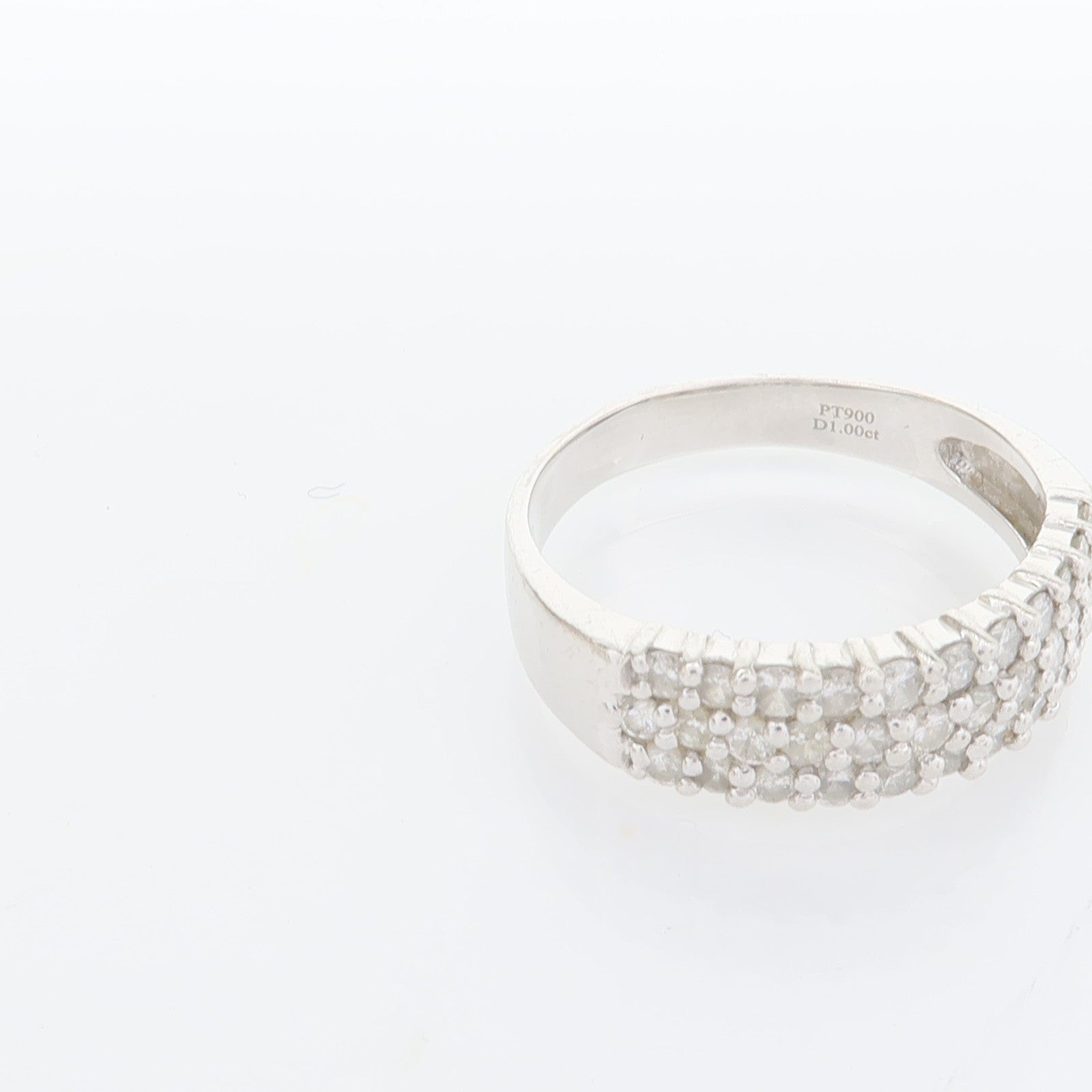 JEWELRY Diamond Ring PT900 Platinum US#9