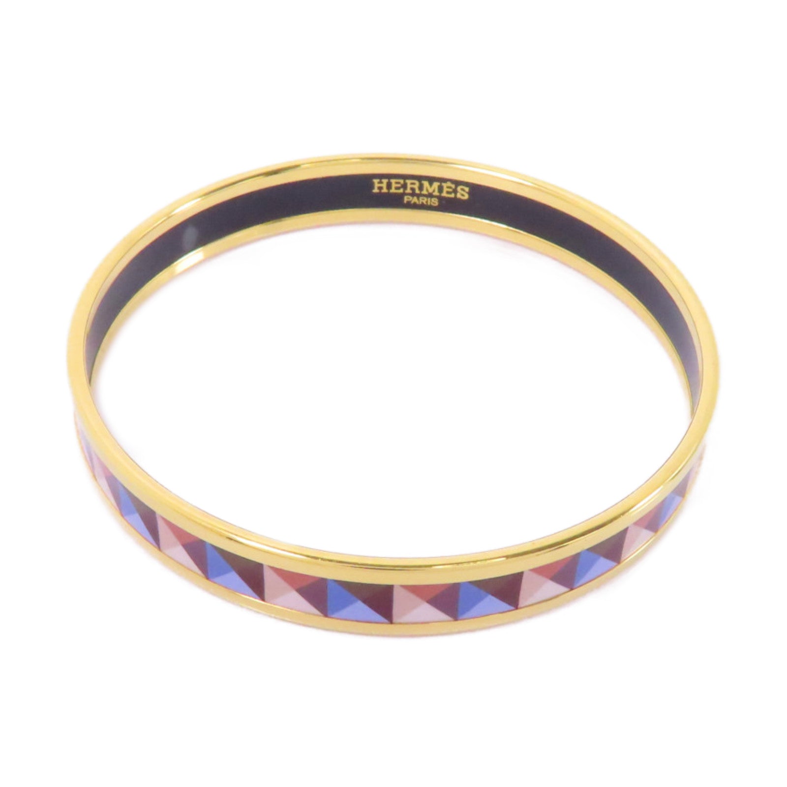 HERMES 金屬Bangle手鐲金色/彩色