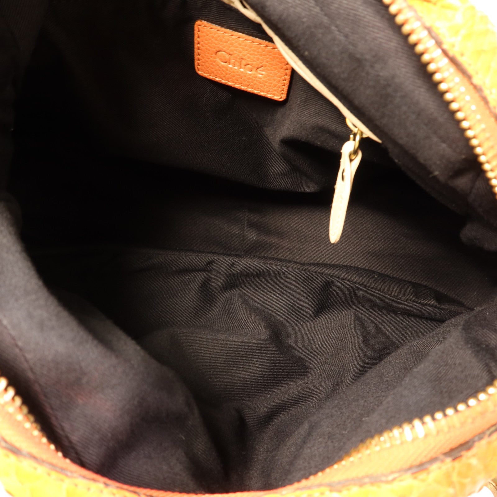 Chloe 蛇皮皮革2 Way Shoulder Bag金扣手挽肩背兩用袋