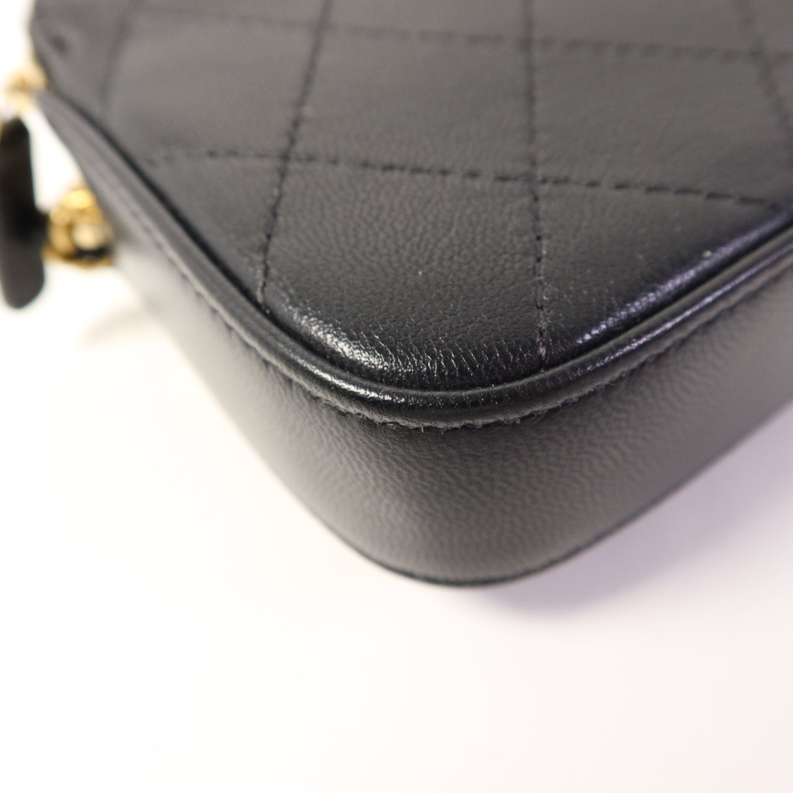 CHANEL 【激減優惠】牛皮皮革Wallet On Chain金扣鏈帶肩背袋