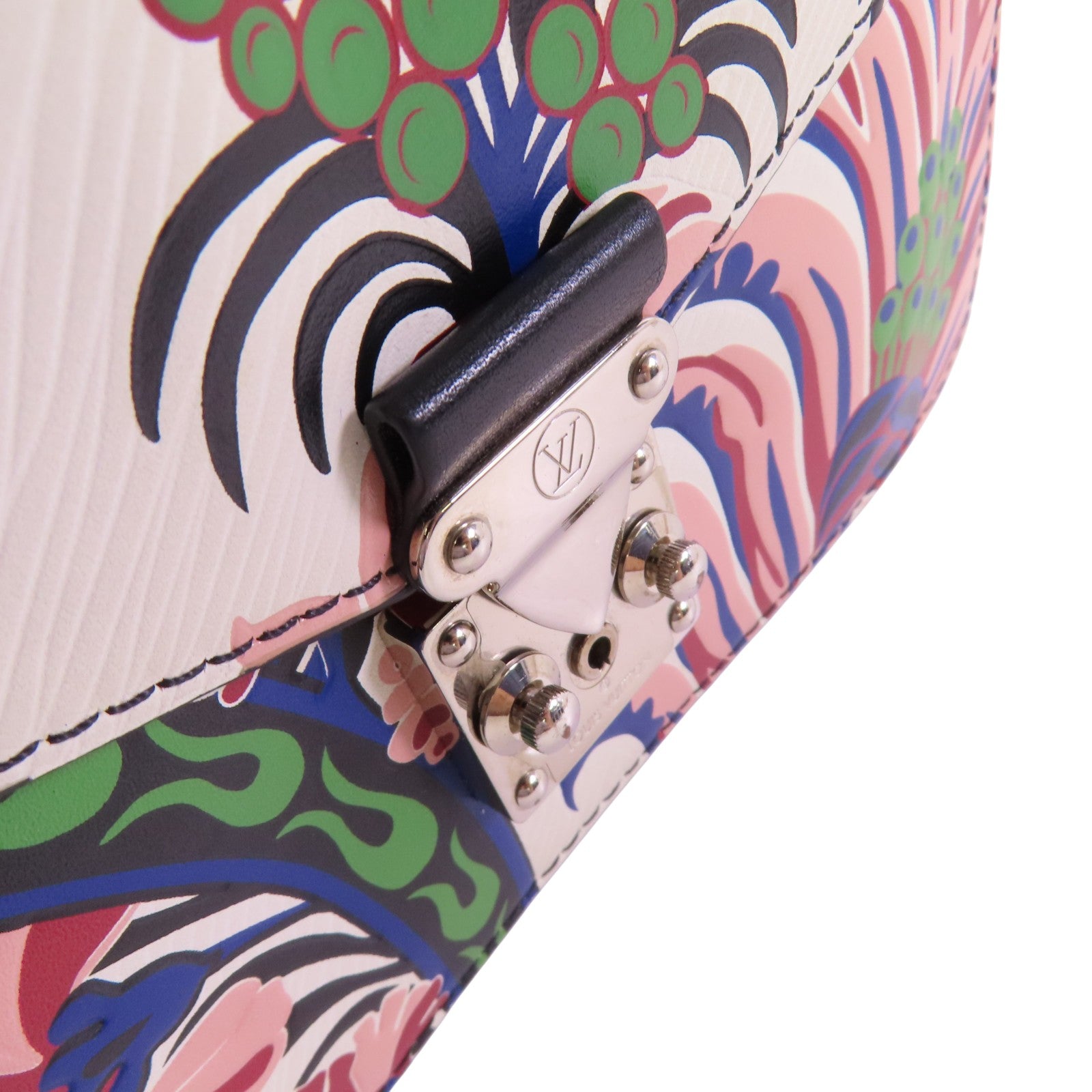 LOUIS VUITTON Epi Leather/Monogram Pochette Metis銀扣鏈帶手挽肩背兩用袋