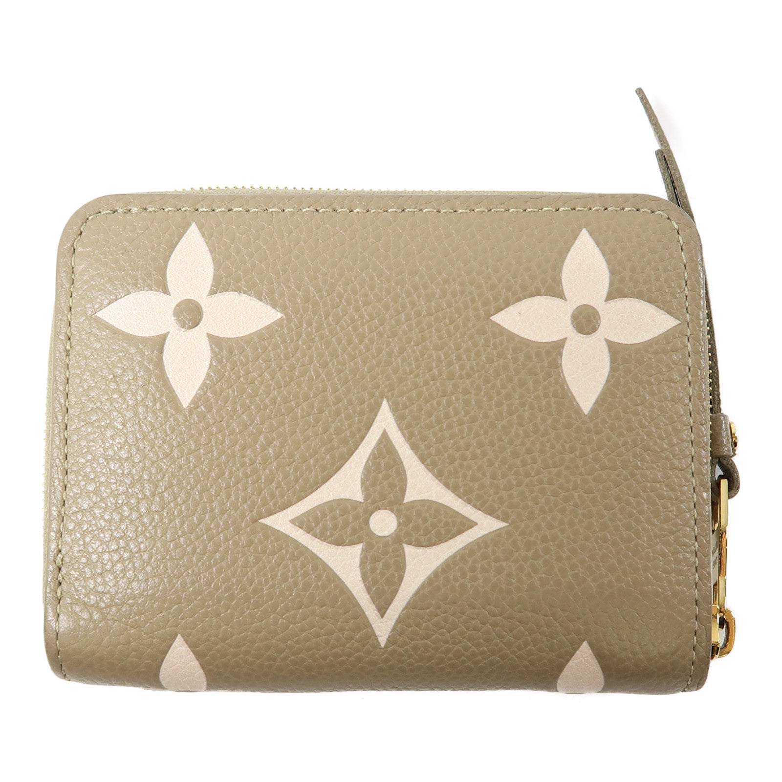 LOUIS VUITTON 【激減優惠】Monogram Empreinte Zippy Coin Purse金扣零錢包綠色/白色