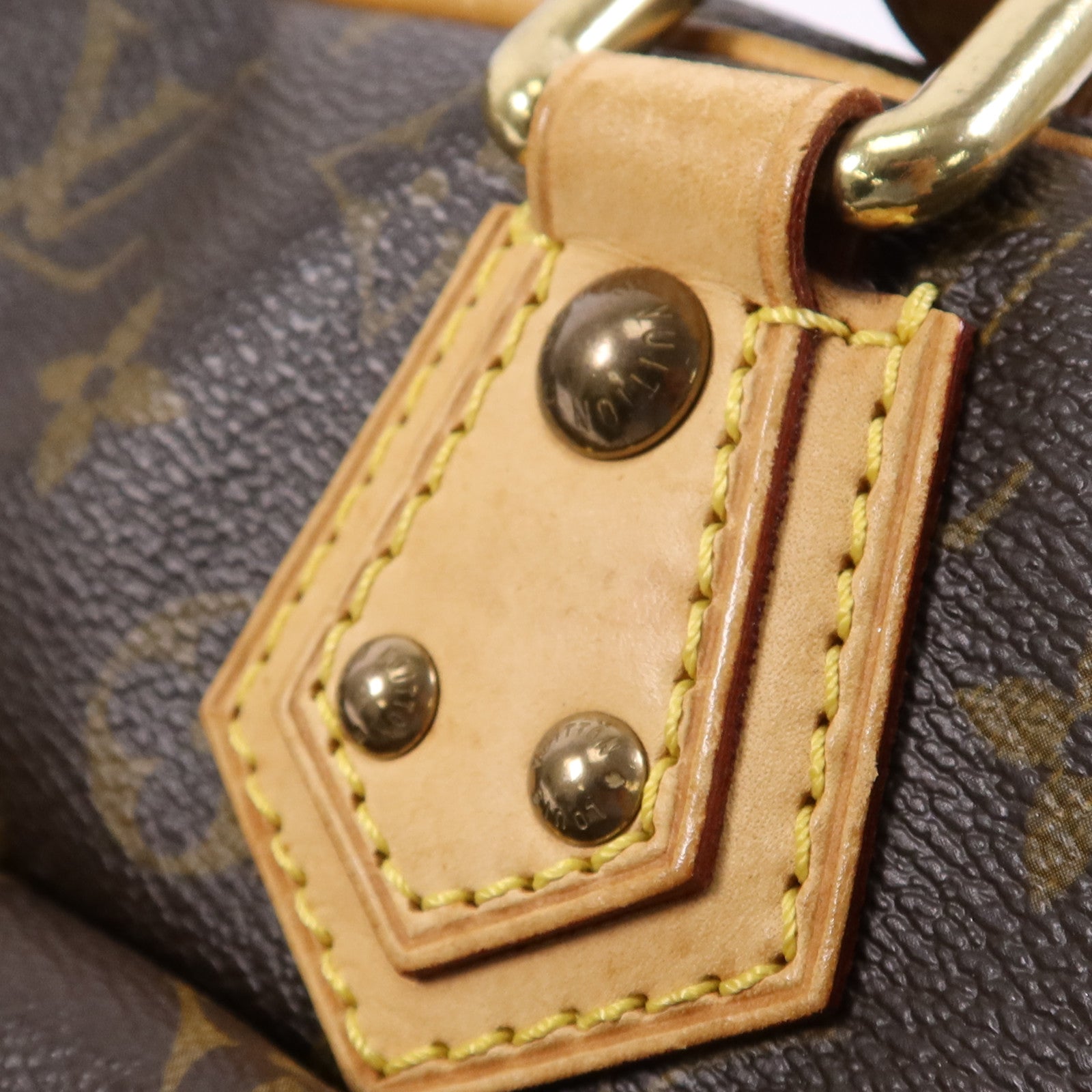 LOUIS VUITTON Monogram Manhattan PM金扣手挽袋