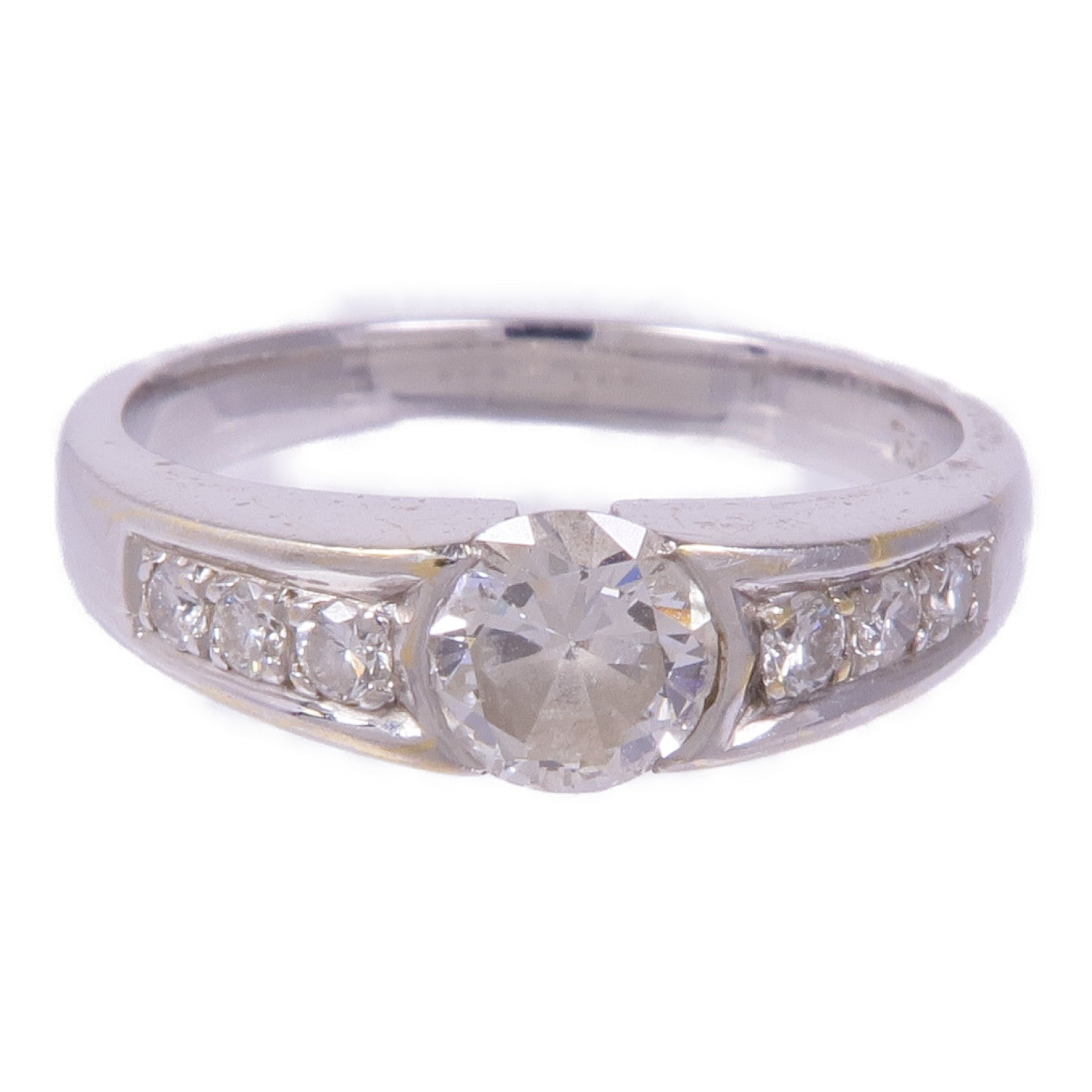 JEWELRY 【激減優惠】18K白金Diamond Ring鑽石戒指US#4.25