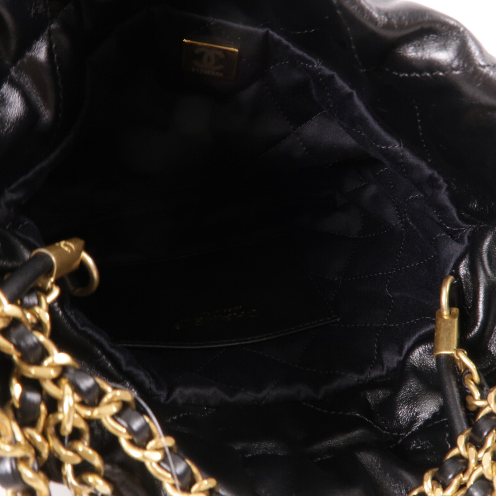 CHANEL 牛皮皮革Chanel 22 Mini鏈帶肩背袋