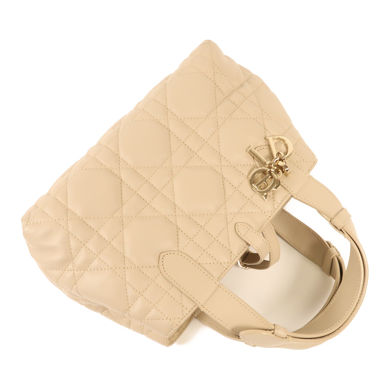 Dior 牛皮皮革Dior Toujours Small金扣手挽袋