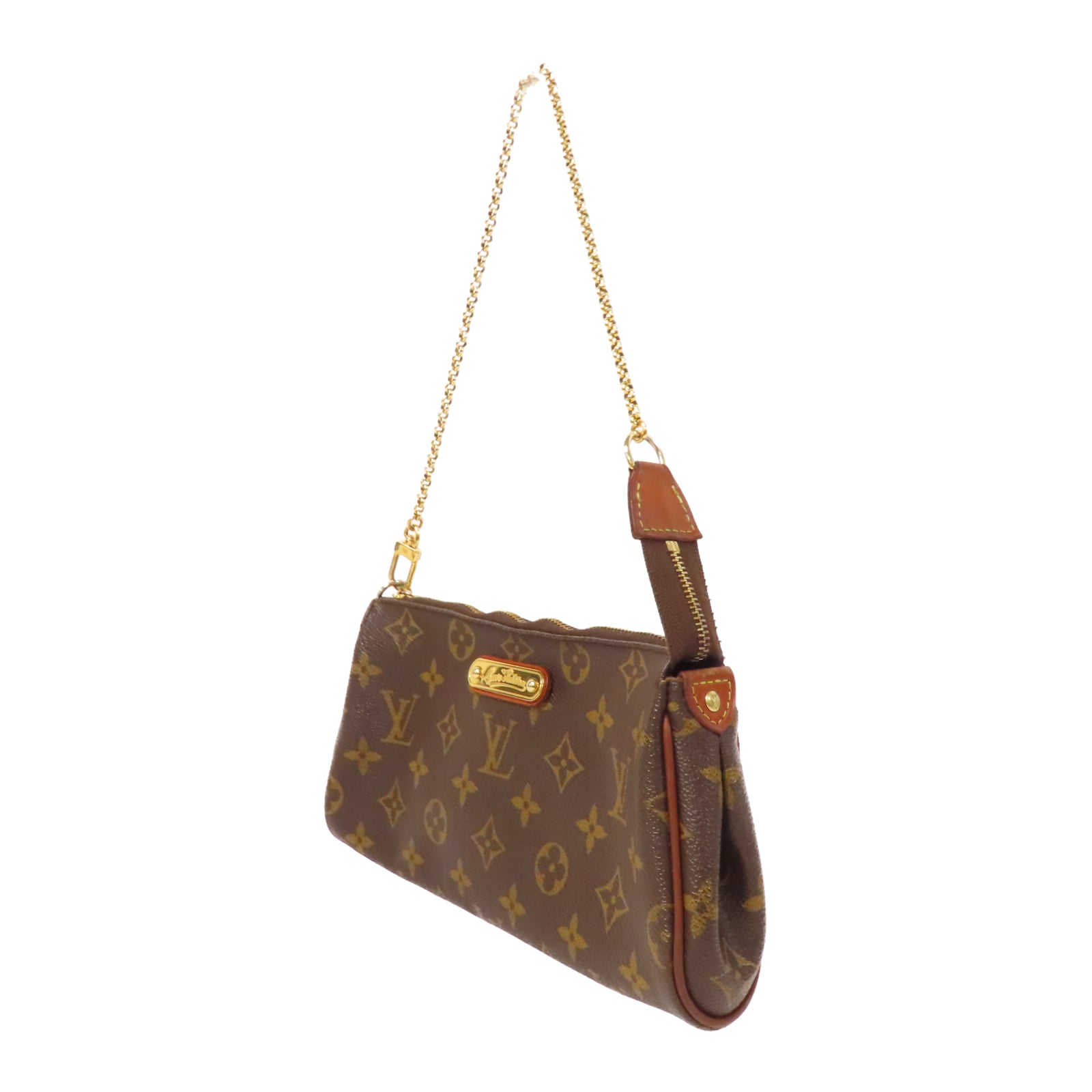 LOUIS VUITTON Monogram Eva金扣手挽肩背兩用袋啡色