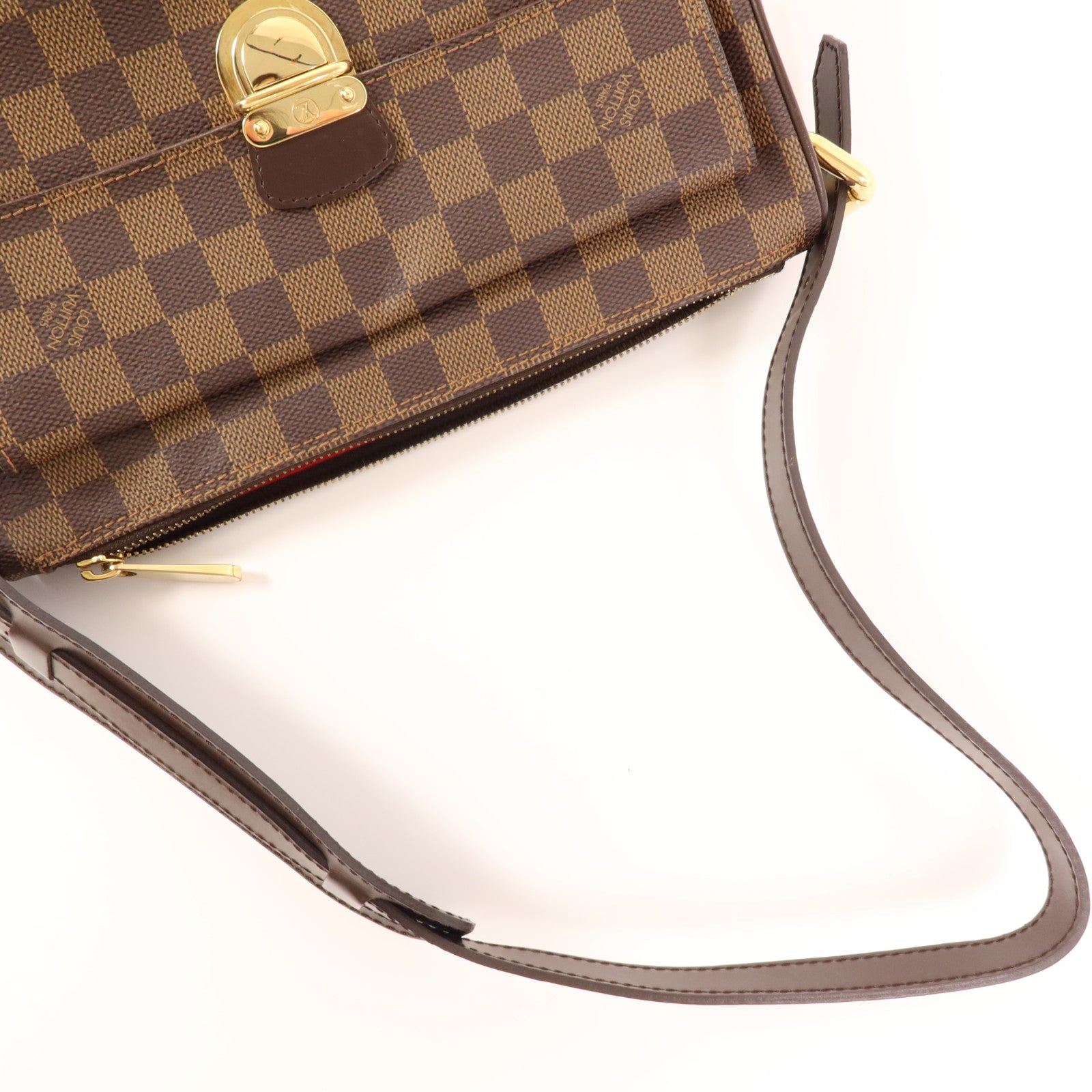 LOUIS VUITTON Damier Ravello GM金扣肩背袋