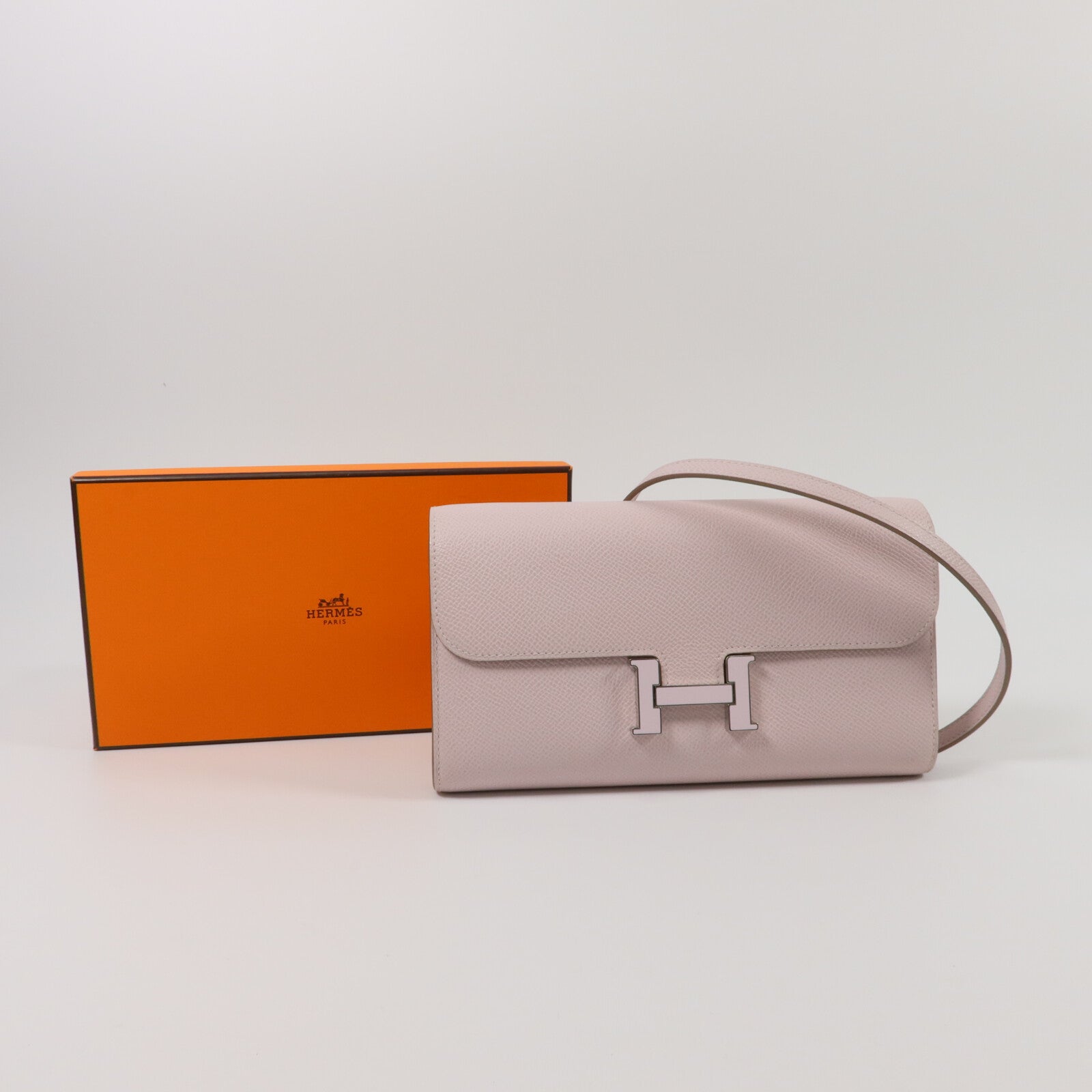 HERMES Epsom皮革/琺瑯Constance To Go肩背袋
