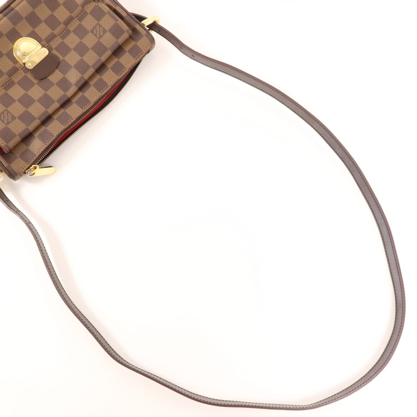 LOUIS VUITTON Damier Ravello GM金扣肩背袋