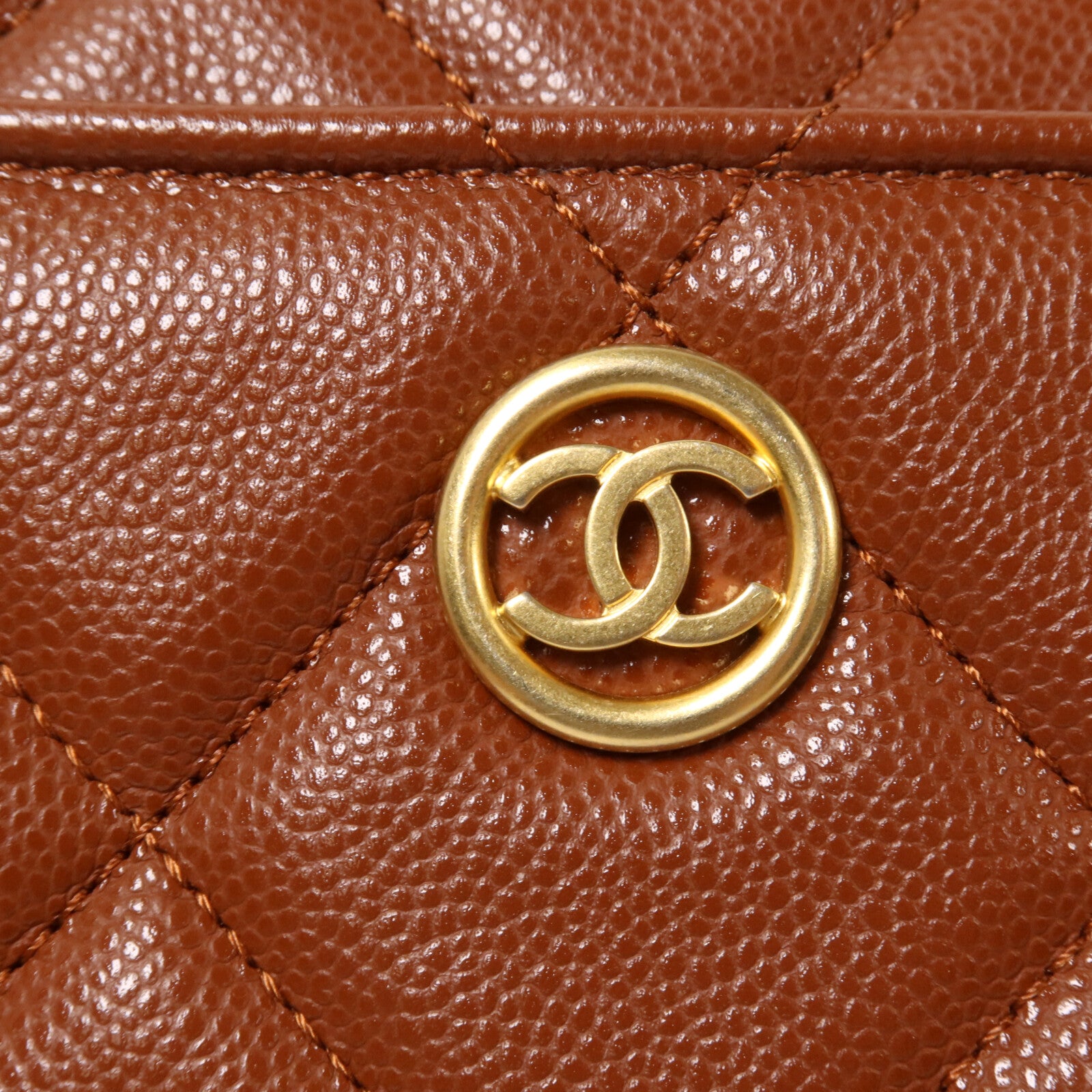 CHANEL 牛皮皮革CoCo Mark Flap Bag鏈帶肩背袋