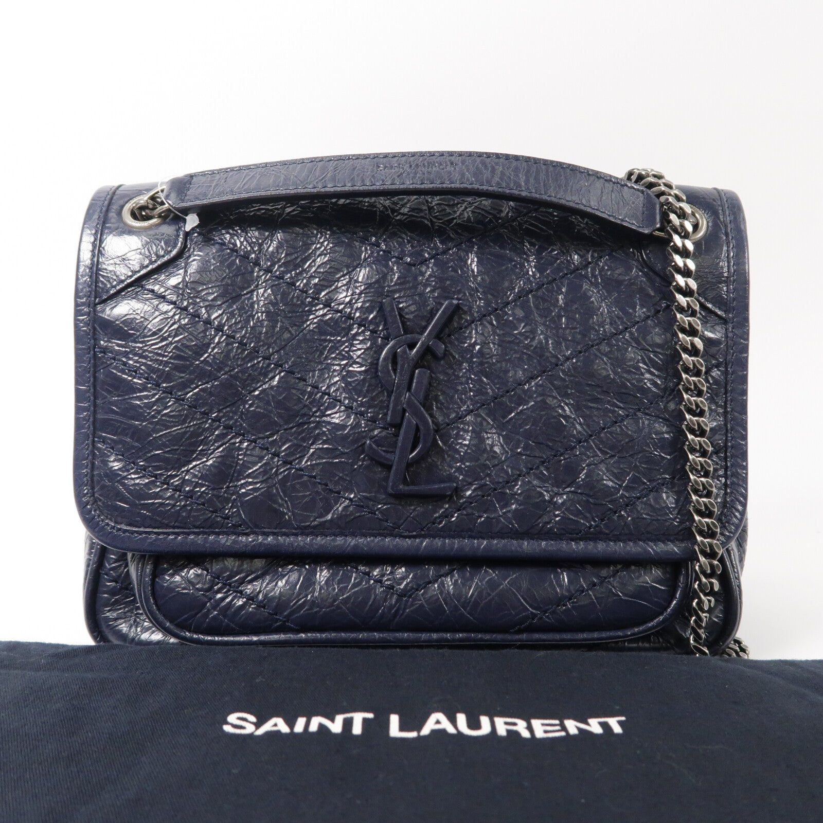 SAINT LAURENT 牛皮皮革Niki Baby鏈帶肩背袋
