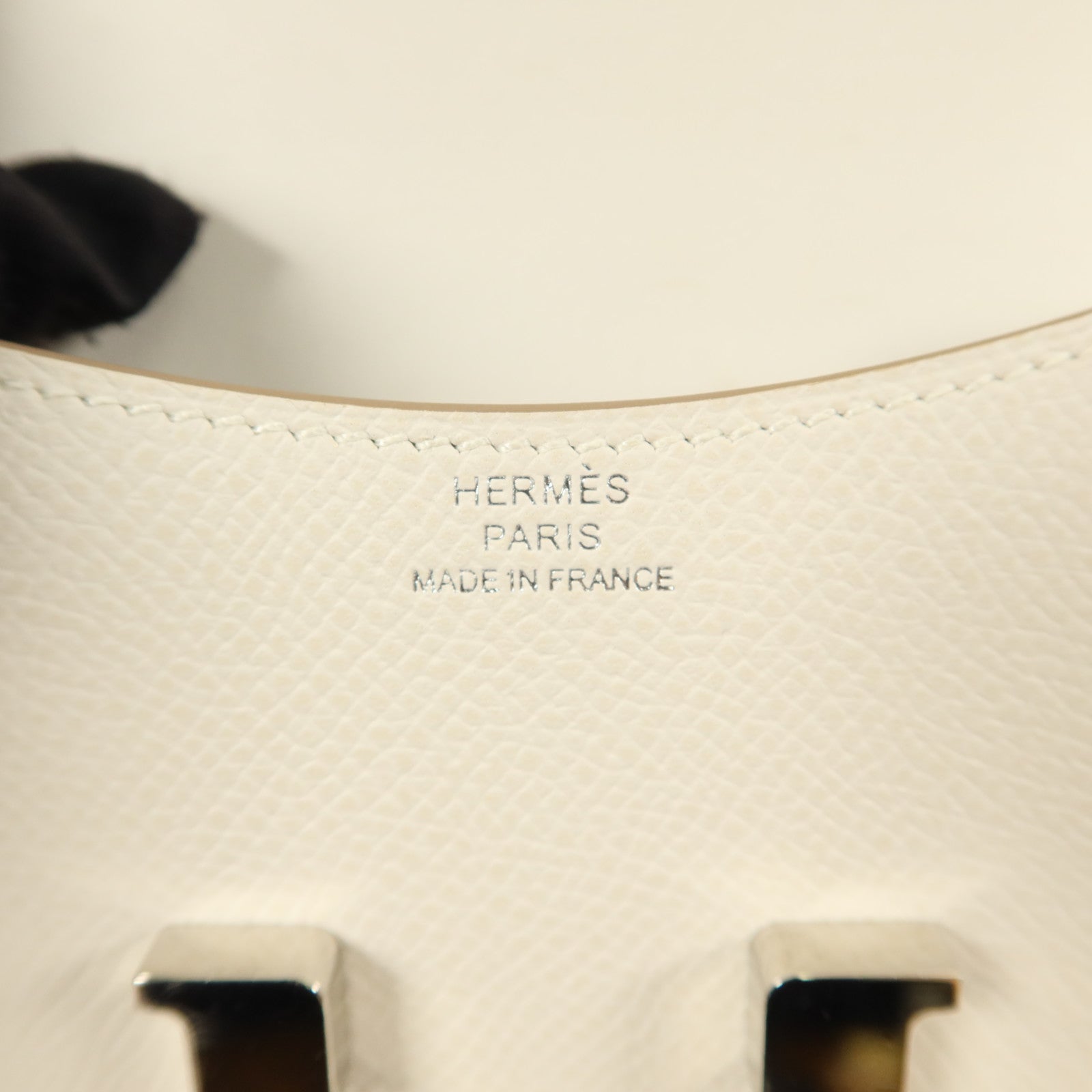 HERMES Epsom皮革Constance Slim錢包Blanc