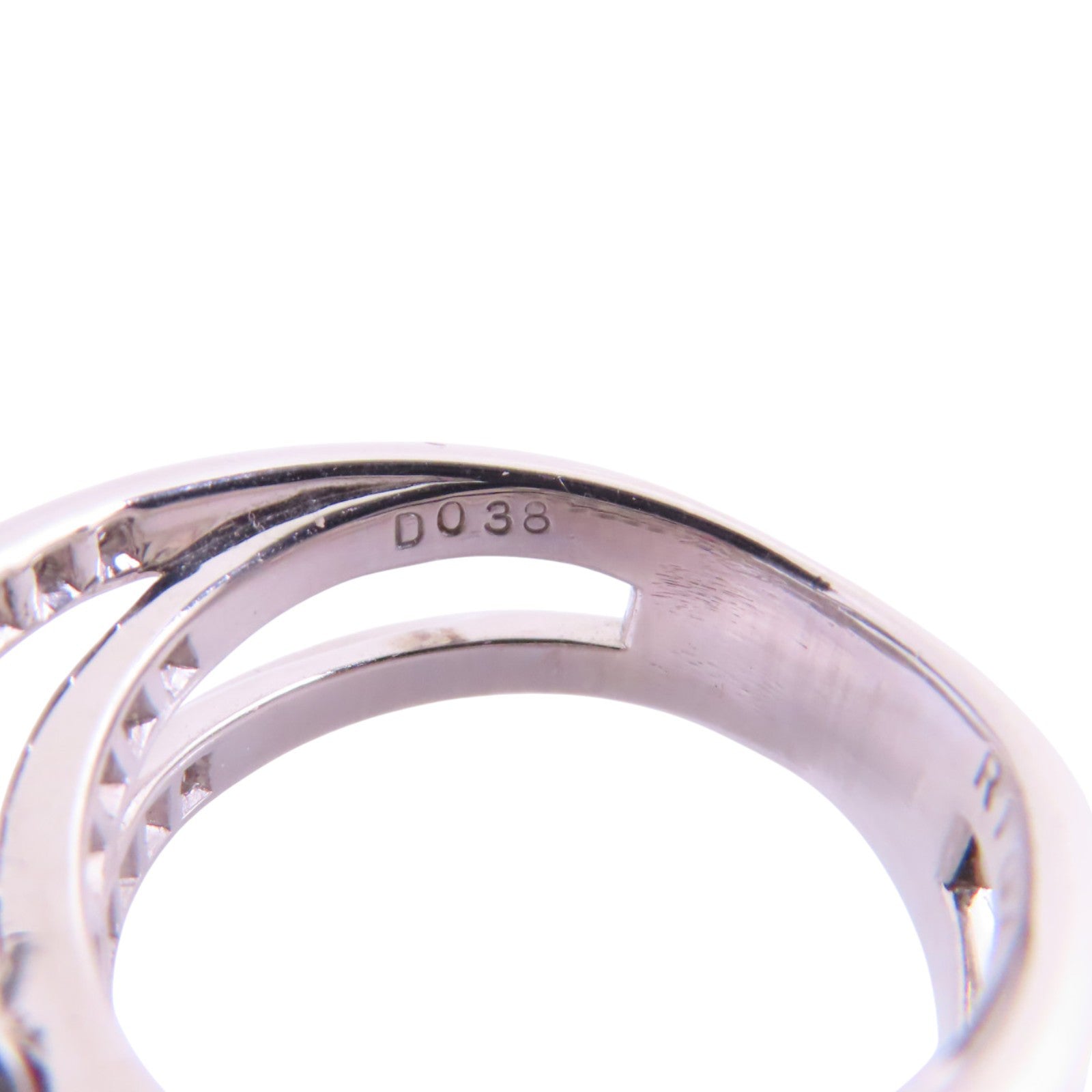 JEWELRY PT900鉑金/紅寶石/鑽石Ruby Diamond Ring戒指US#5.5