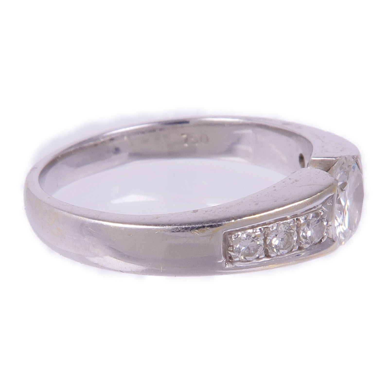 JEWELRY 【激減優惠】18K白金Diamond Ring鑽石戒指US#4.25