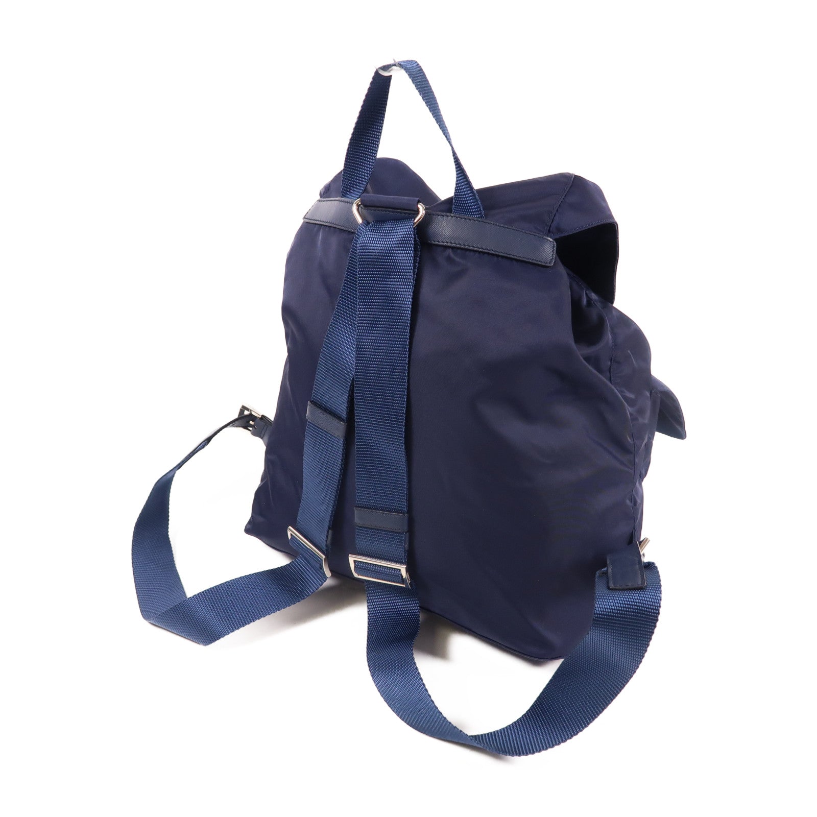 PRADA 尼龍Backpack銀扣背包