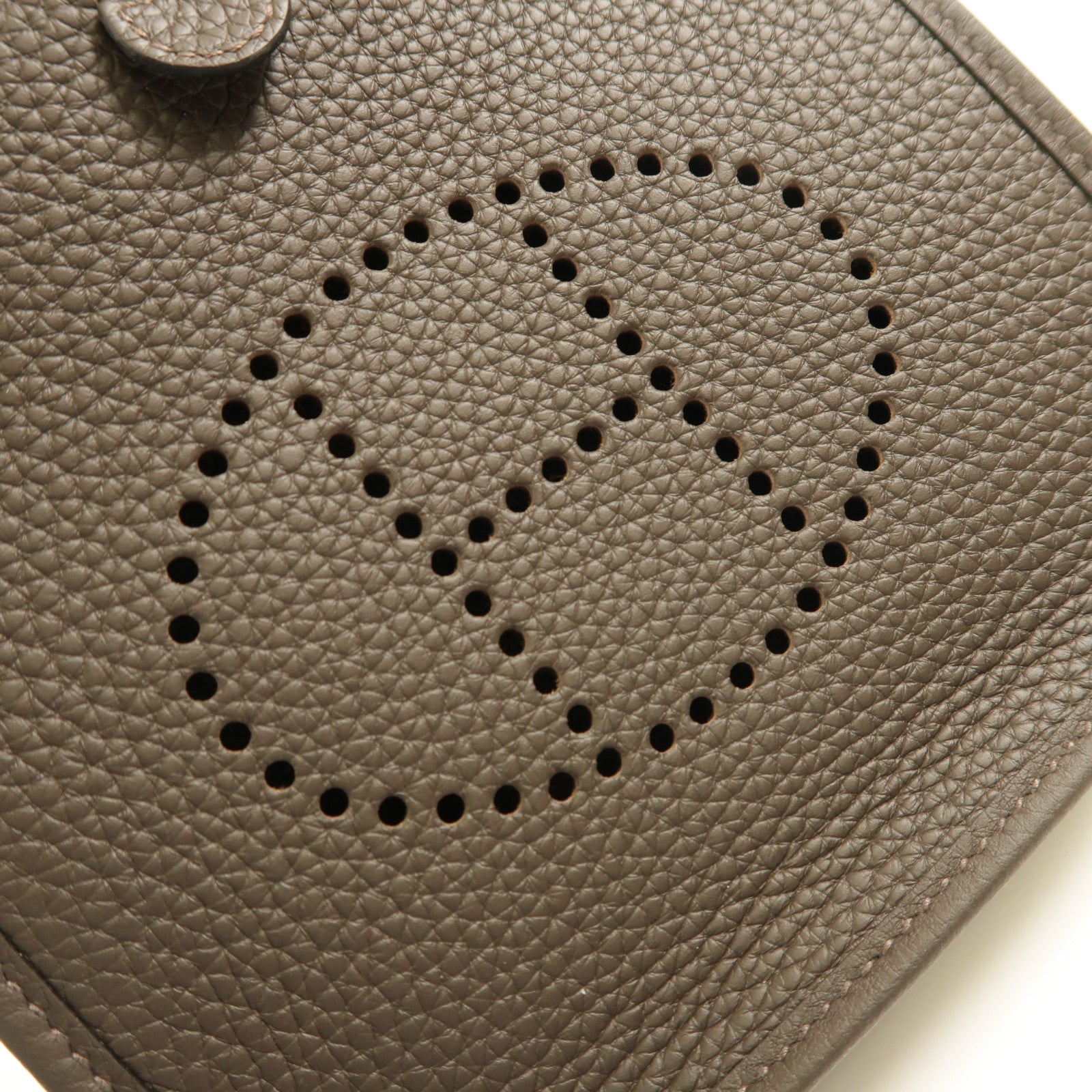 HERMES Clemence皮革Evelyne TPM金扣肩背袋