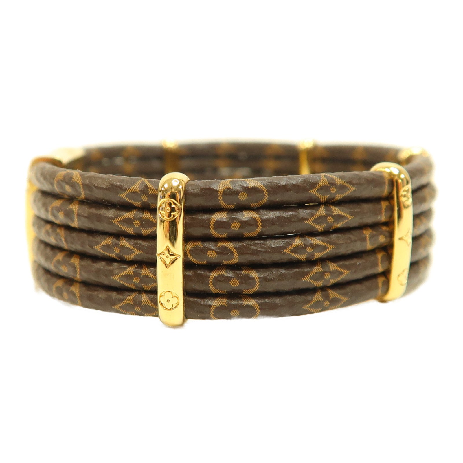LOUIS VUITTON Monogram Give Me Five Bracelet手鏈啡色