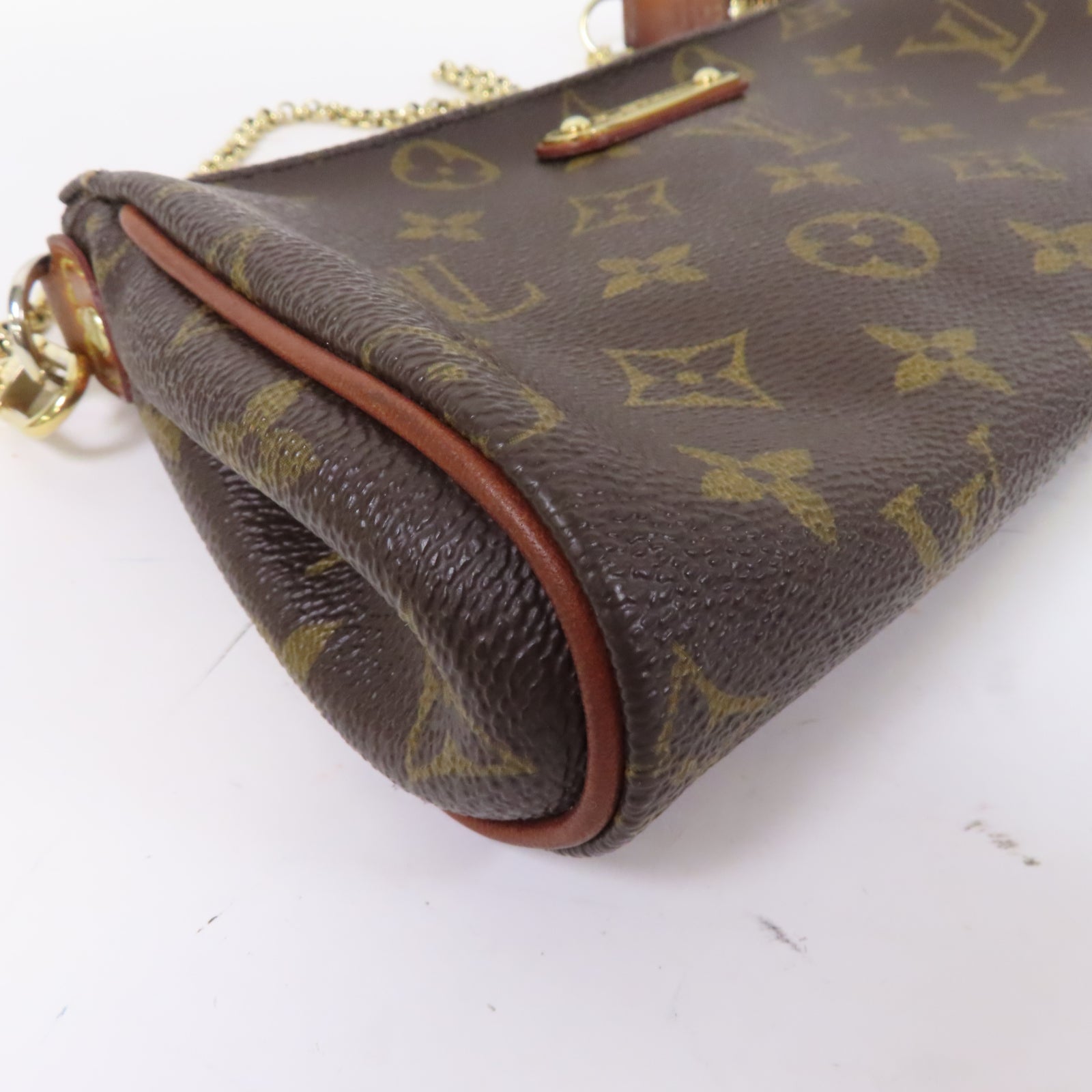 LOUIS VUITTON Monogram Eva金扣手挽肩背兩用袋啡色