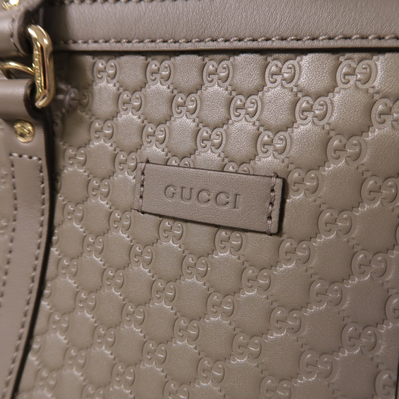 GUCCI 牛皮皮革Micro Guccissima金扣手挽肩背兩用袋