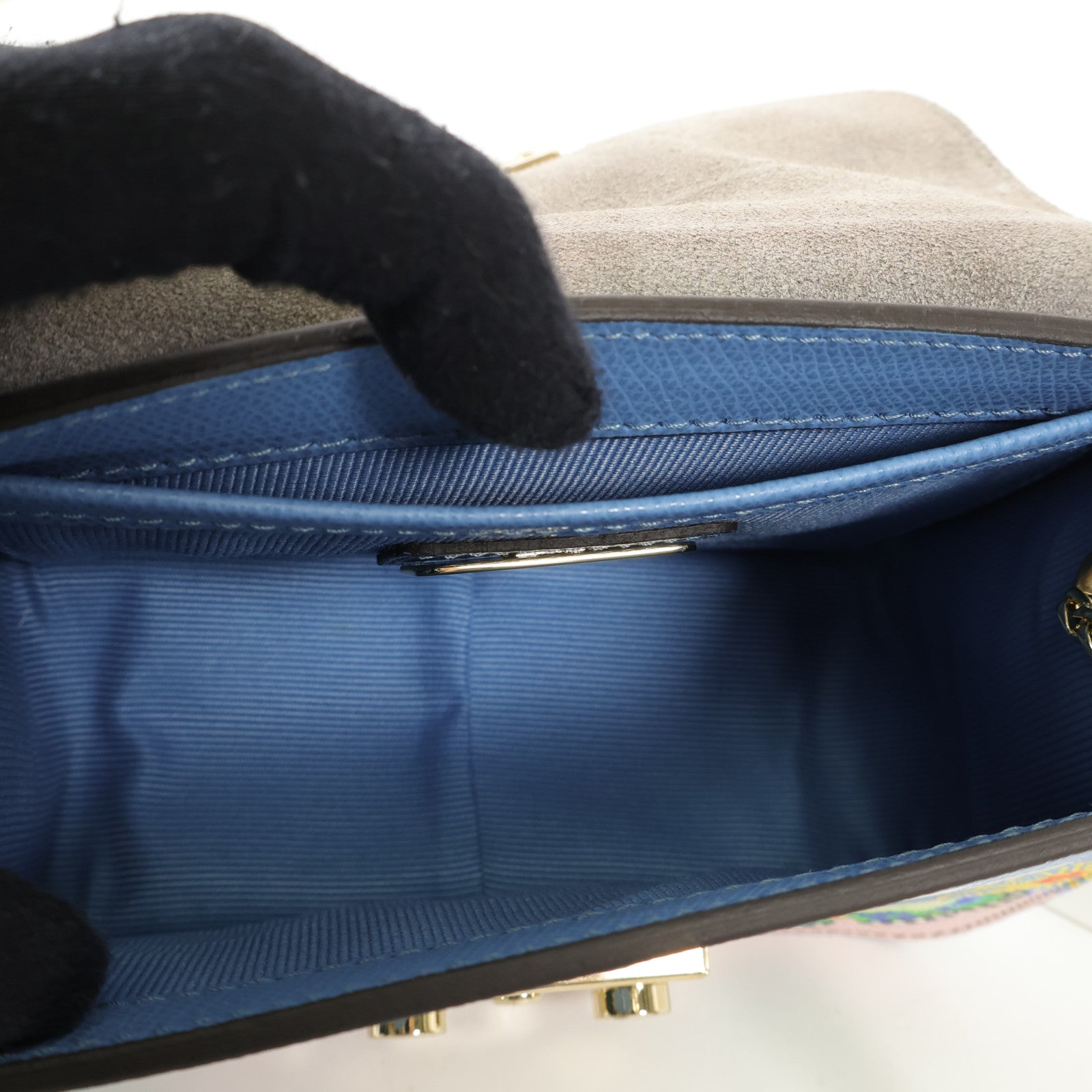 Furla 牛皮皮革Shoulder Bag金扣肩背袋