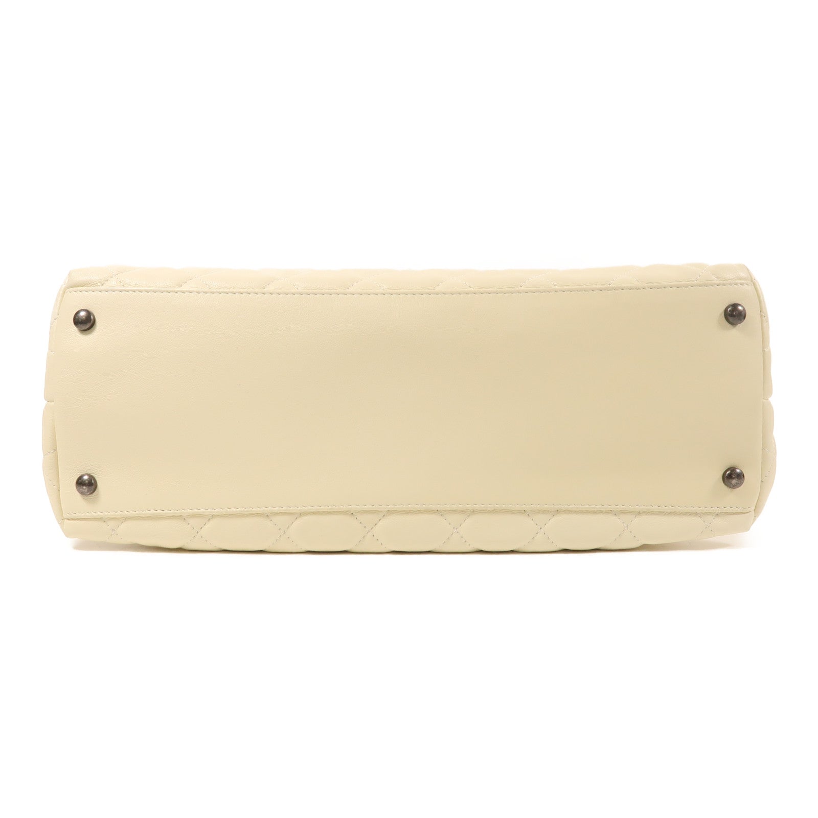 CHANEL 羊皮皮革2 Way Shoulder銀扣手挽肩背兩用袋