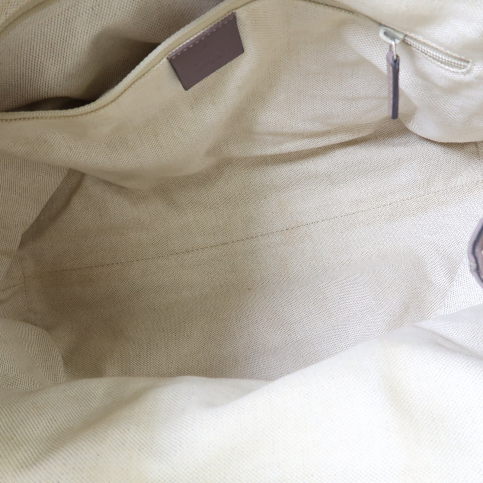 GUCCI 帆布Sukey Tote金扣手挽袋棕色