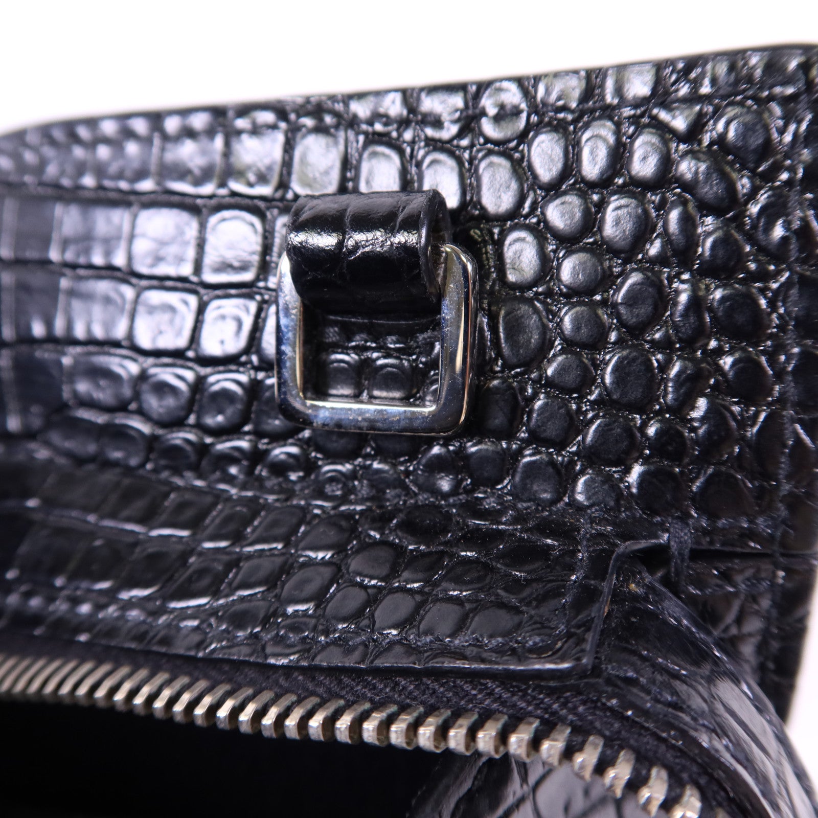 SAINT LAURENT 牛皮皮革Uptown Small Tote銀扣手挽肩背兩用袋