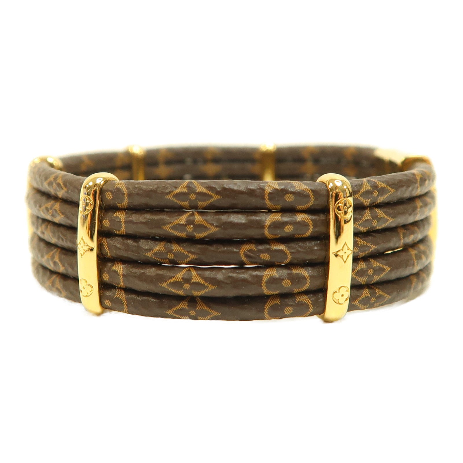 LOUIS VUITTON Monogram Give Me Five Bracelet手鏈啡色