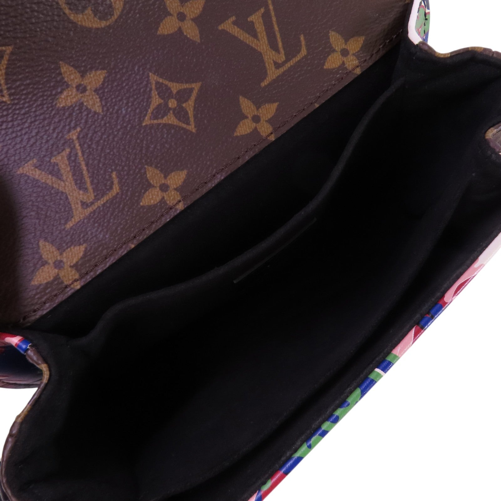 LOUIS VUITTON Epi Leather/Monogram Pochette Metis銀扣鏈帶手挽肩背兩用袋