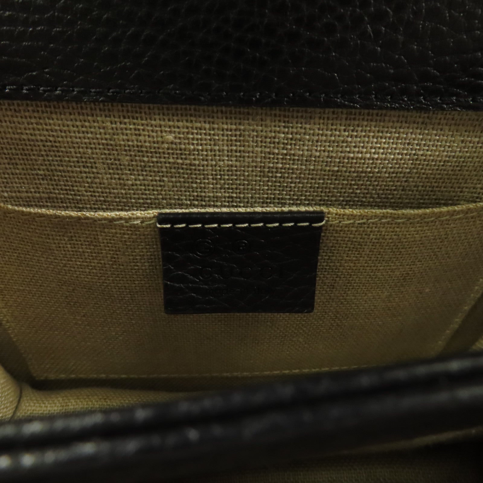 GUCCI 牛皮皮革Interlock金扣鏈帶肩背袋