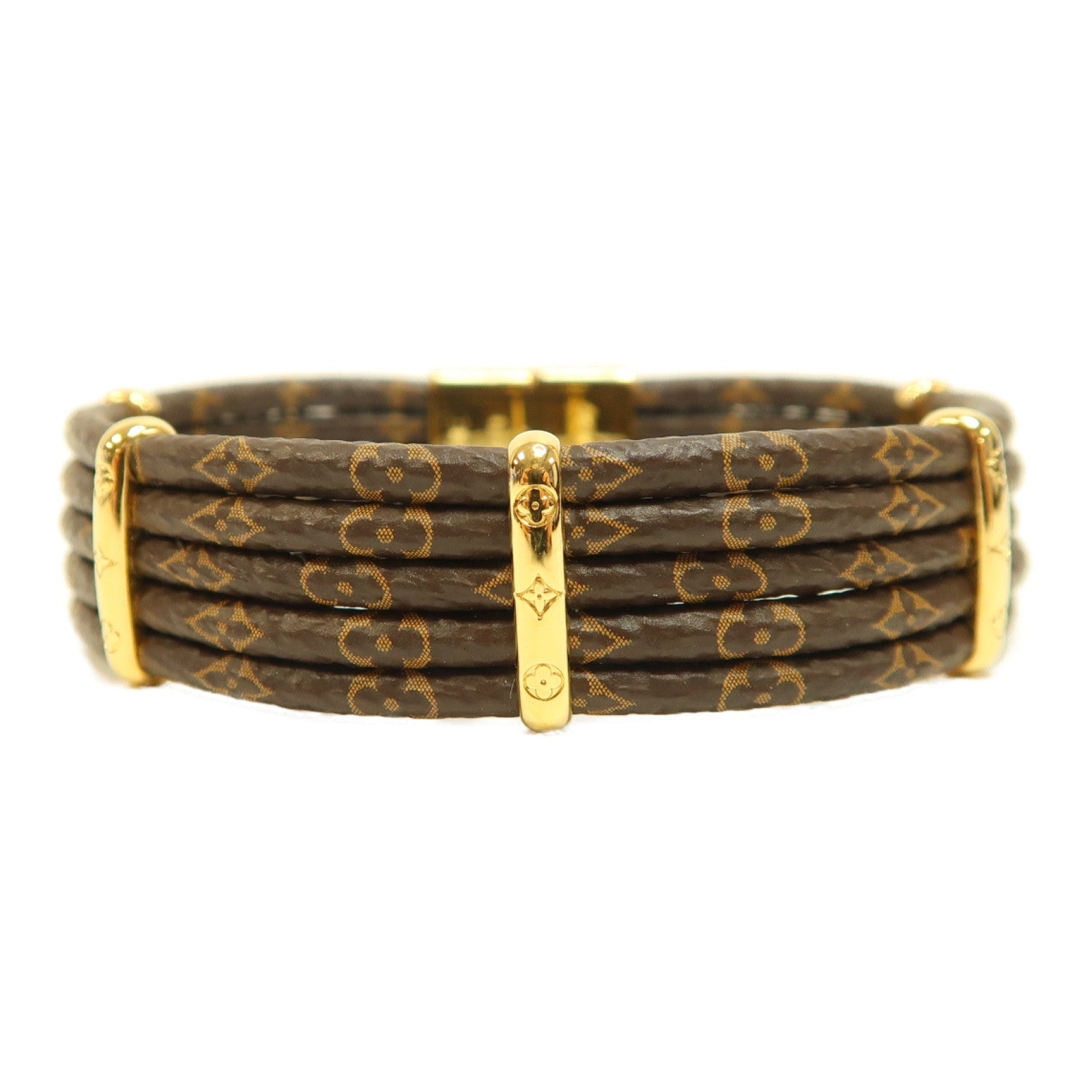 LOUIS VUITTON Monogram Give Me Five Bracelet手鏈啡色