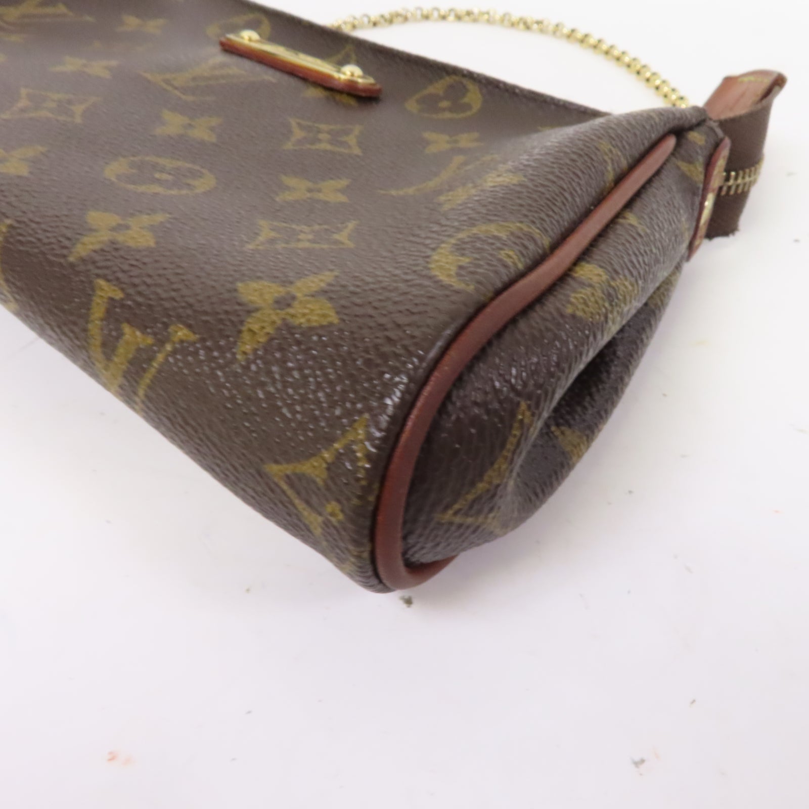 LOUIS VUITTON Monogram Eva金扣手挽肩背兩用袋啡色