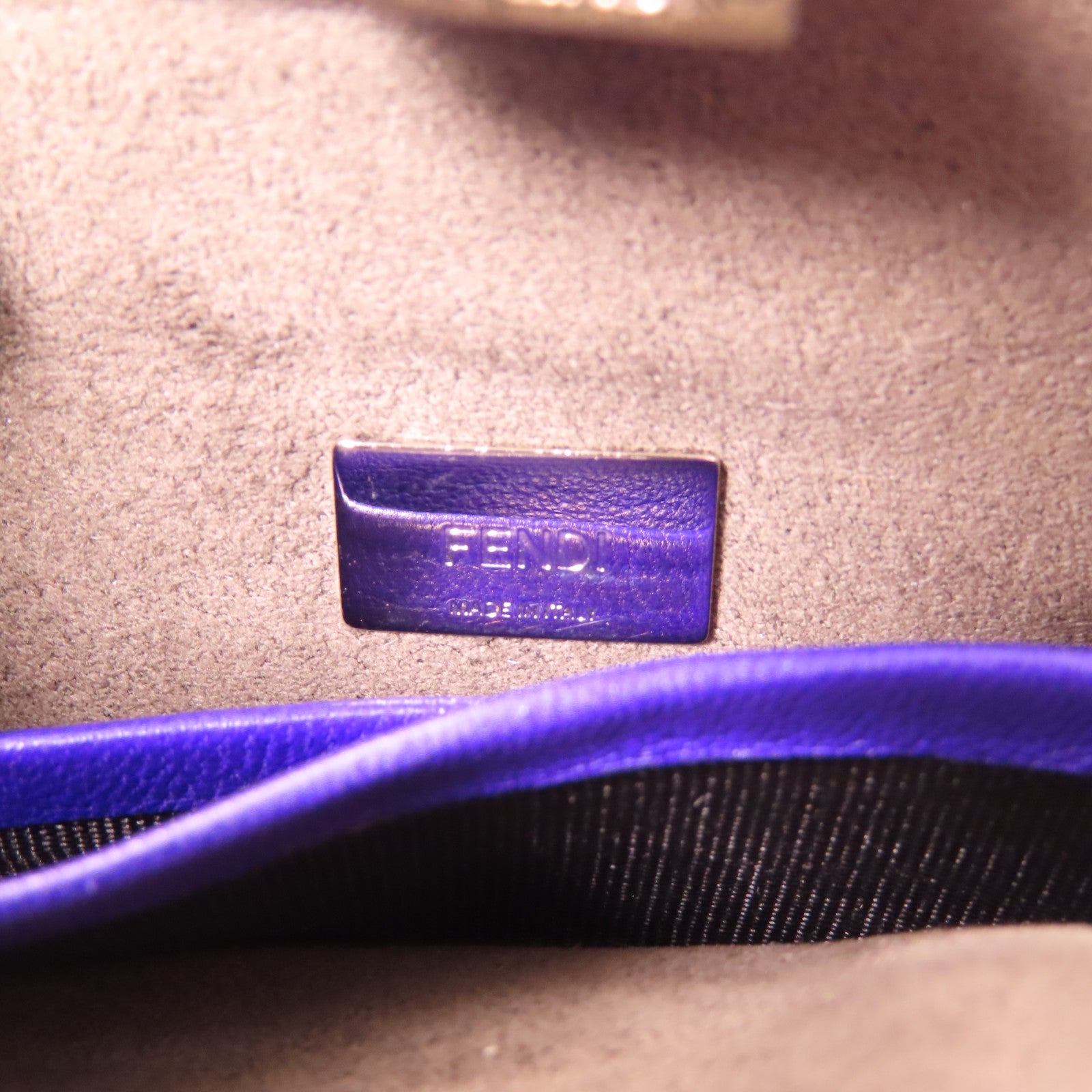 FENDI 牛皮皮革2Way Shoulder銀扣手挽肩背兩用袋