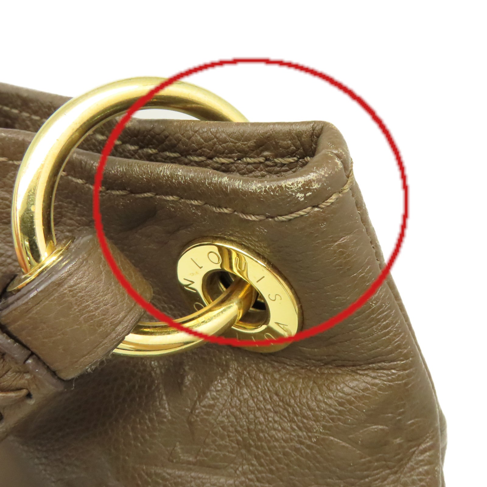 LOUIS VUITTON Monogram Empreinte Artsy MM Shoulder Bag肩背袋啡色
