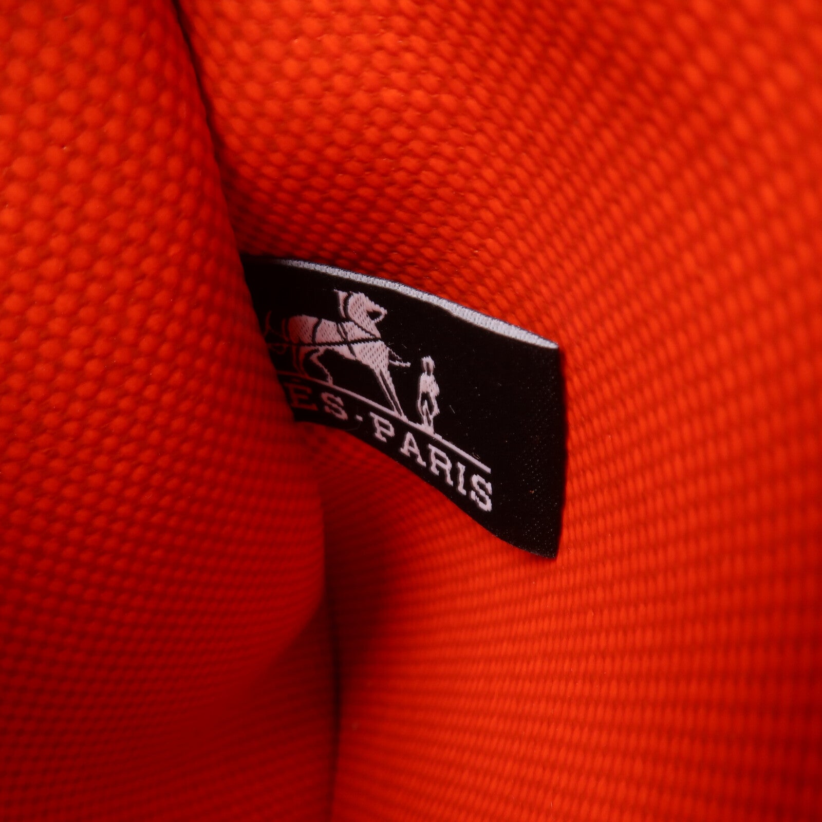 HERMES 帆布Herbag PM手挽肩背兩用袋Orange Mecano/Beige/Fauve