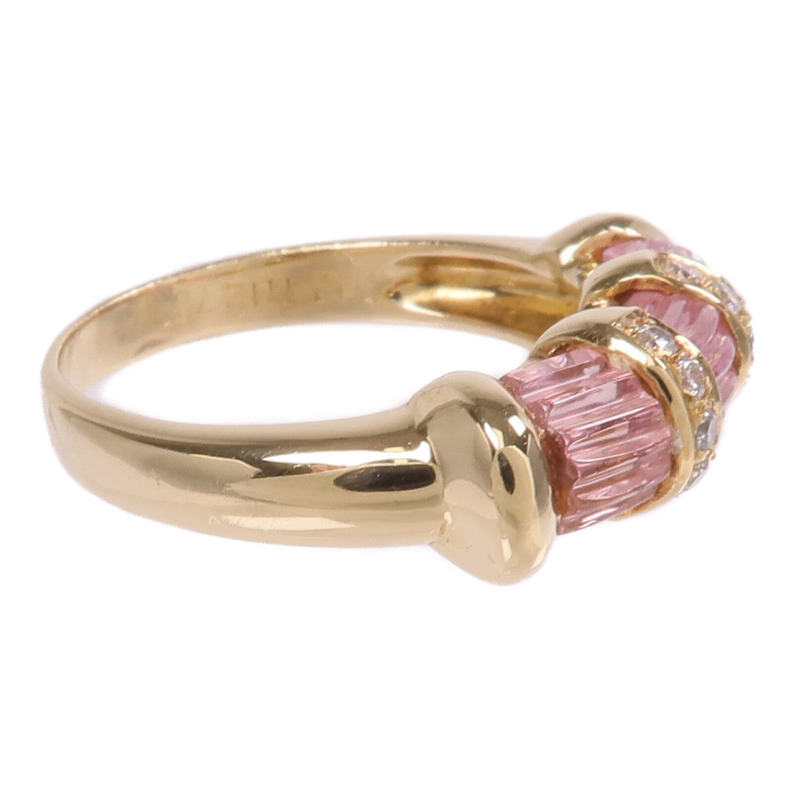 JEWELRY 【激減優惠】18K黃金Tourmaline Diamond Ring碧璽/鑽石戒指US#7