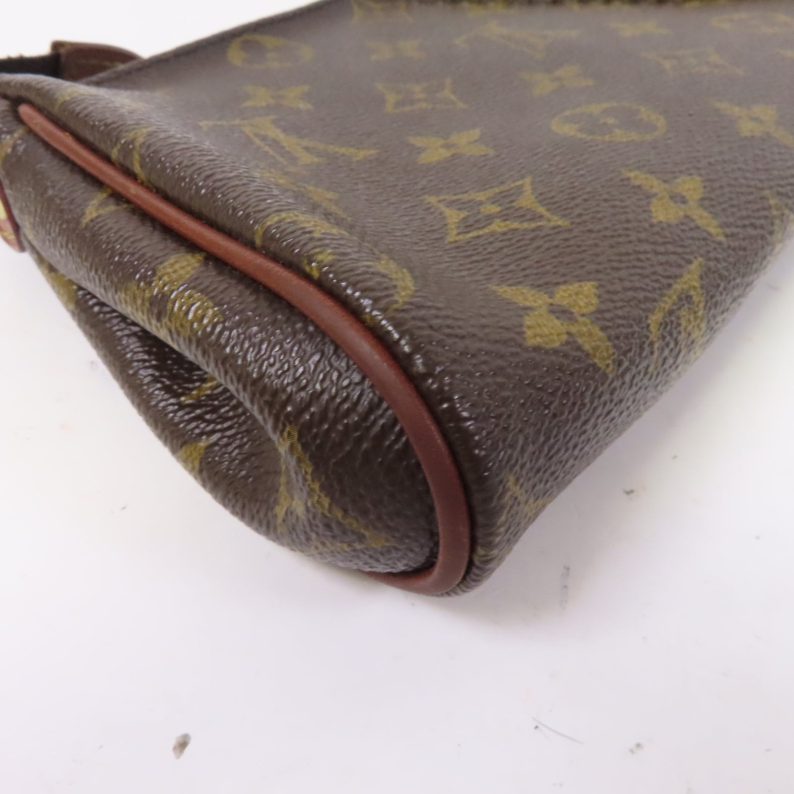 LOUIS VUITTON Monogram Eva金扣手挽肩背兩用袋啡色