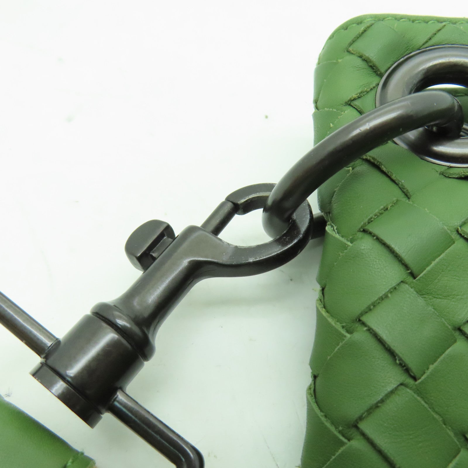 BOTTEGA VENETA 織紋皮革Shoulder Bag肩背袋綠色