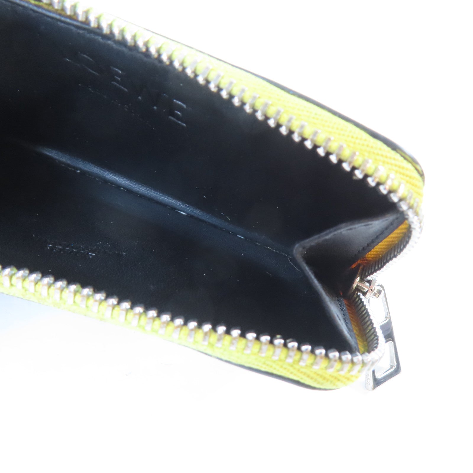 LOEWE 牛皮皮革Coin/Card Case銀扣零錢包/卡片套黑色/彩色