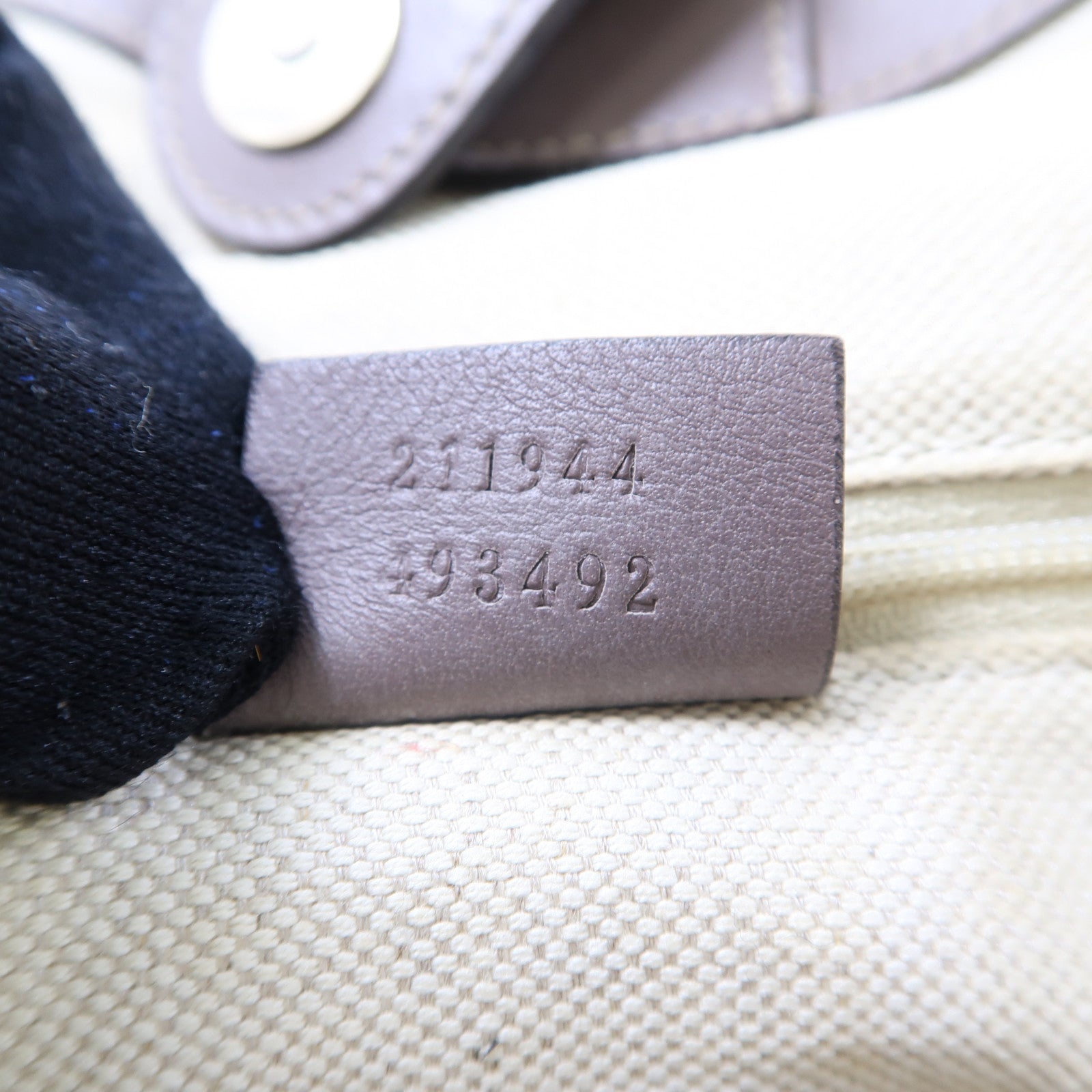 GUCCI 帆布Sukey Tote金扣手挽袋棕色